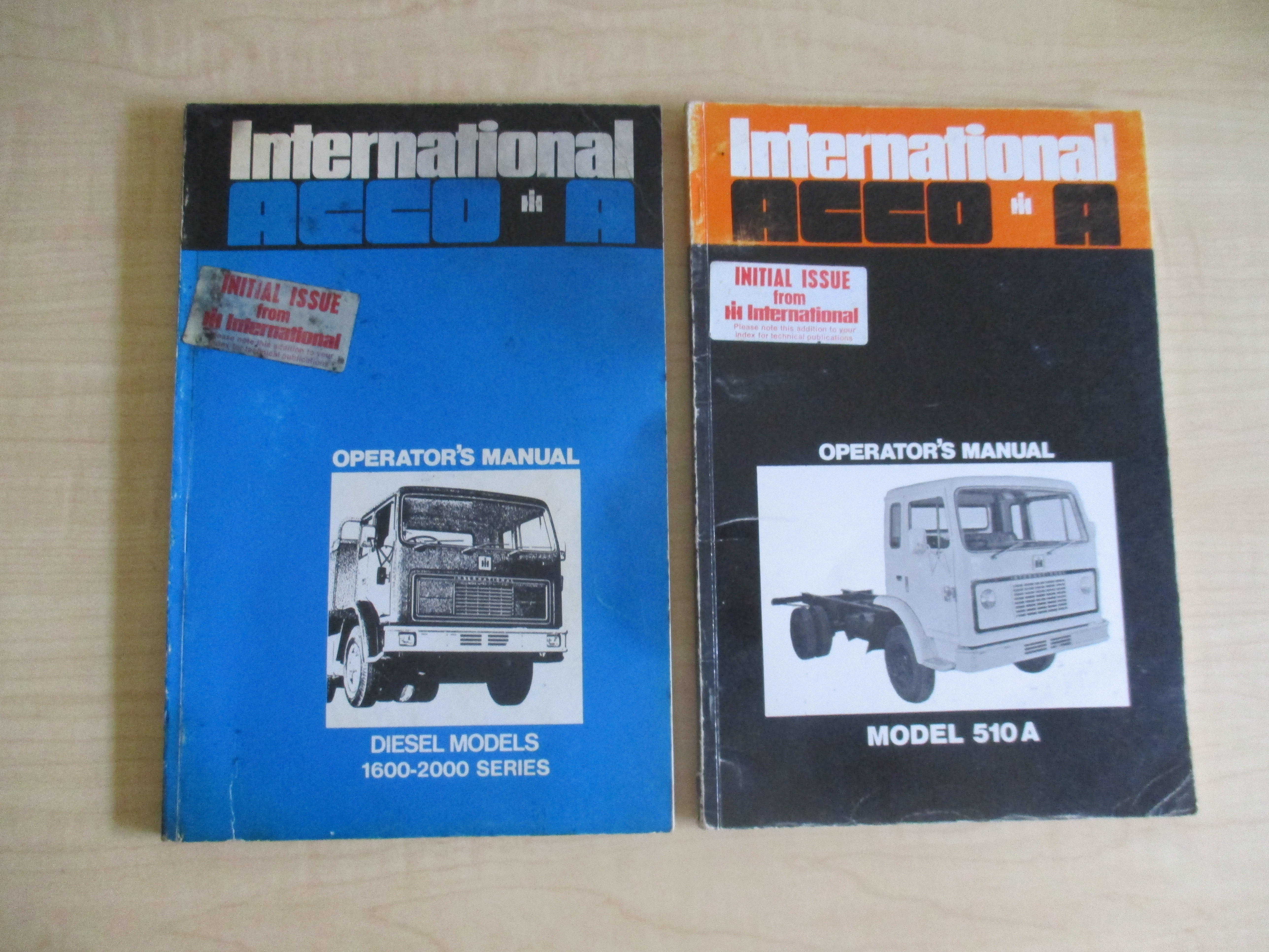 INTERNATIONAL ACCO-A 510-A OPERATION MANUAL