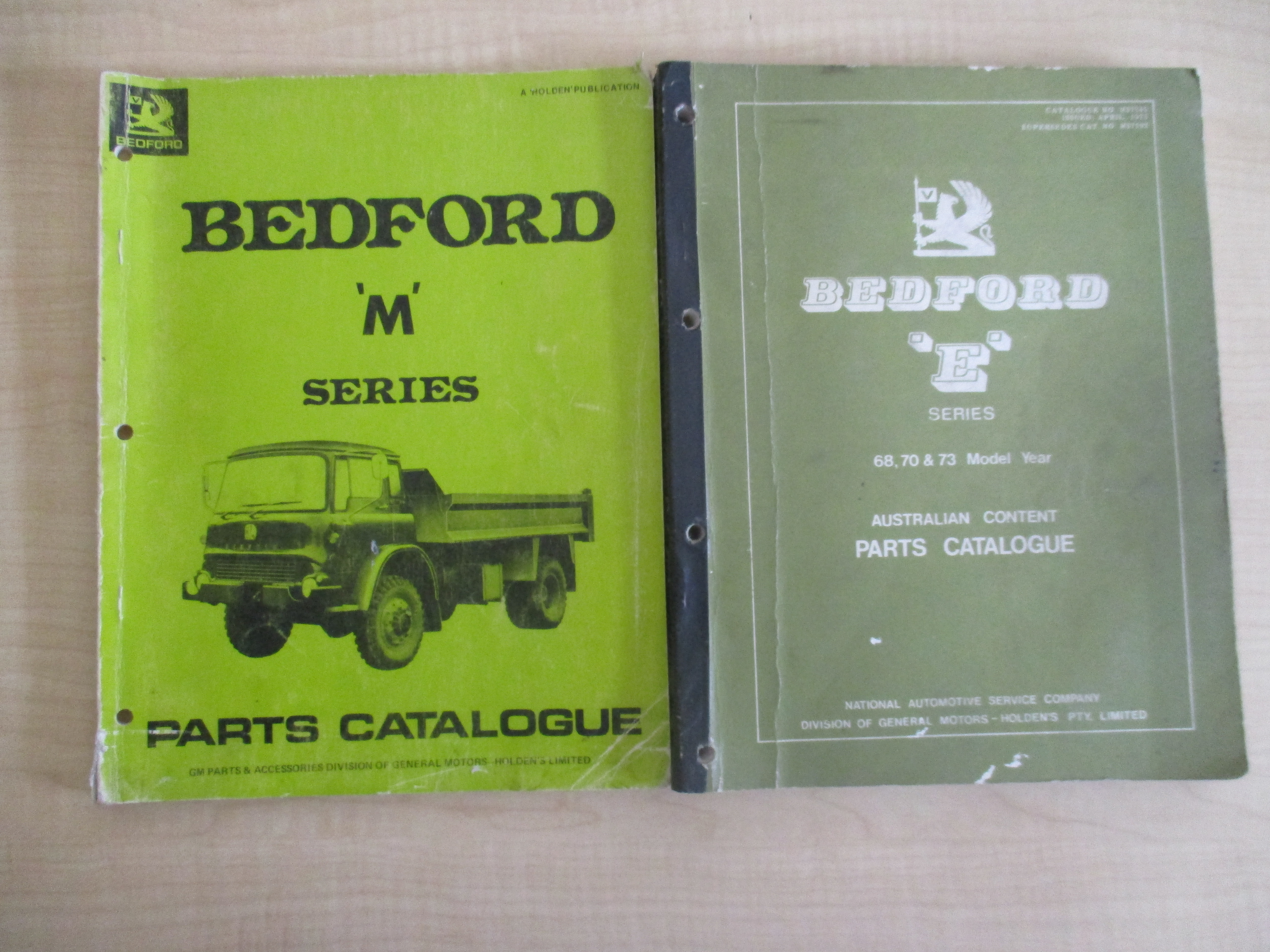  BEDFORD E AUSTRALIAN CONTENT PARTS MANUAL