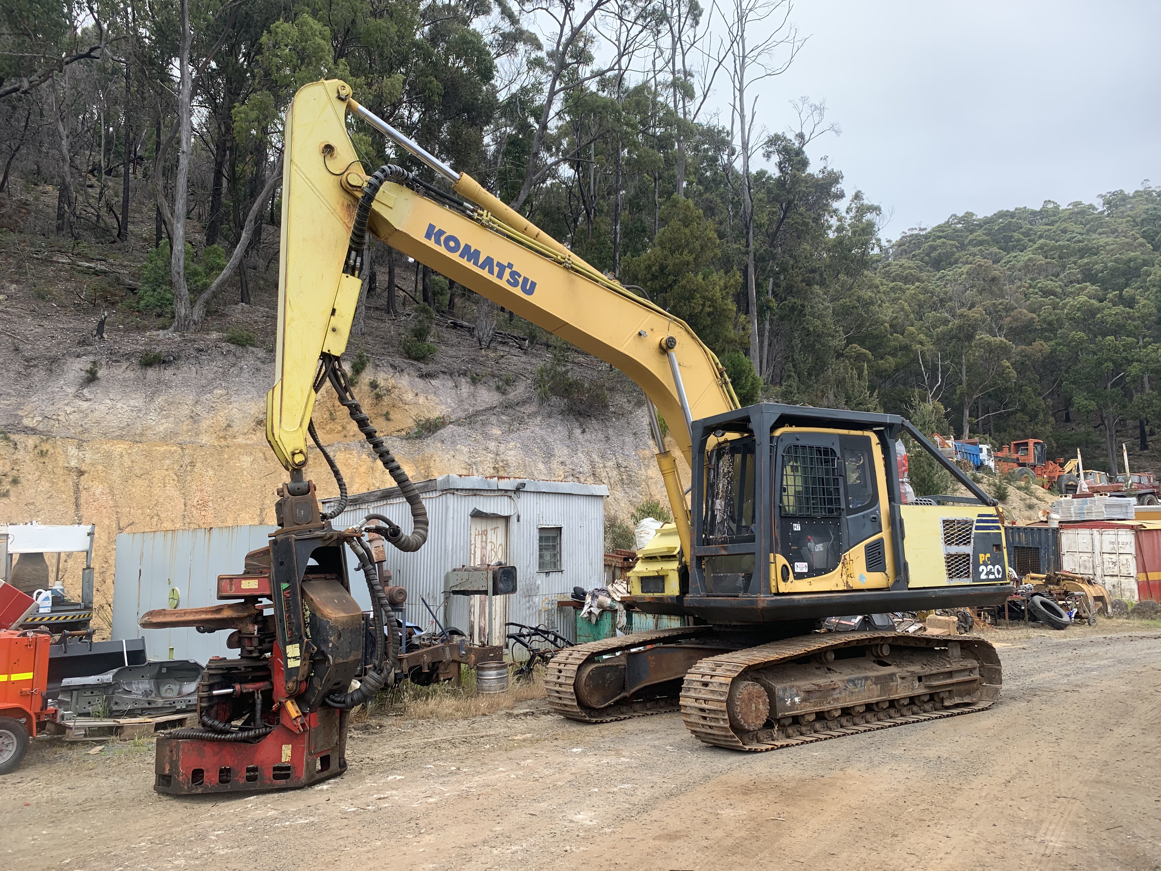 2008 KOMATSU PC220-8 WARATH TREE PROCESSOR HARVESTOR 