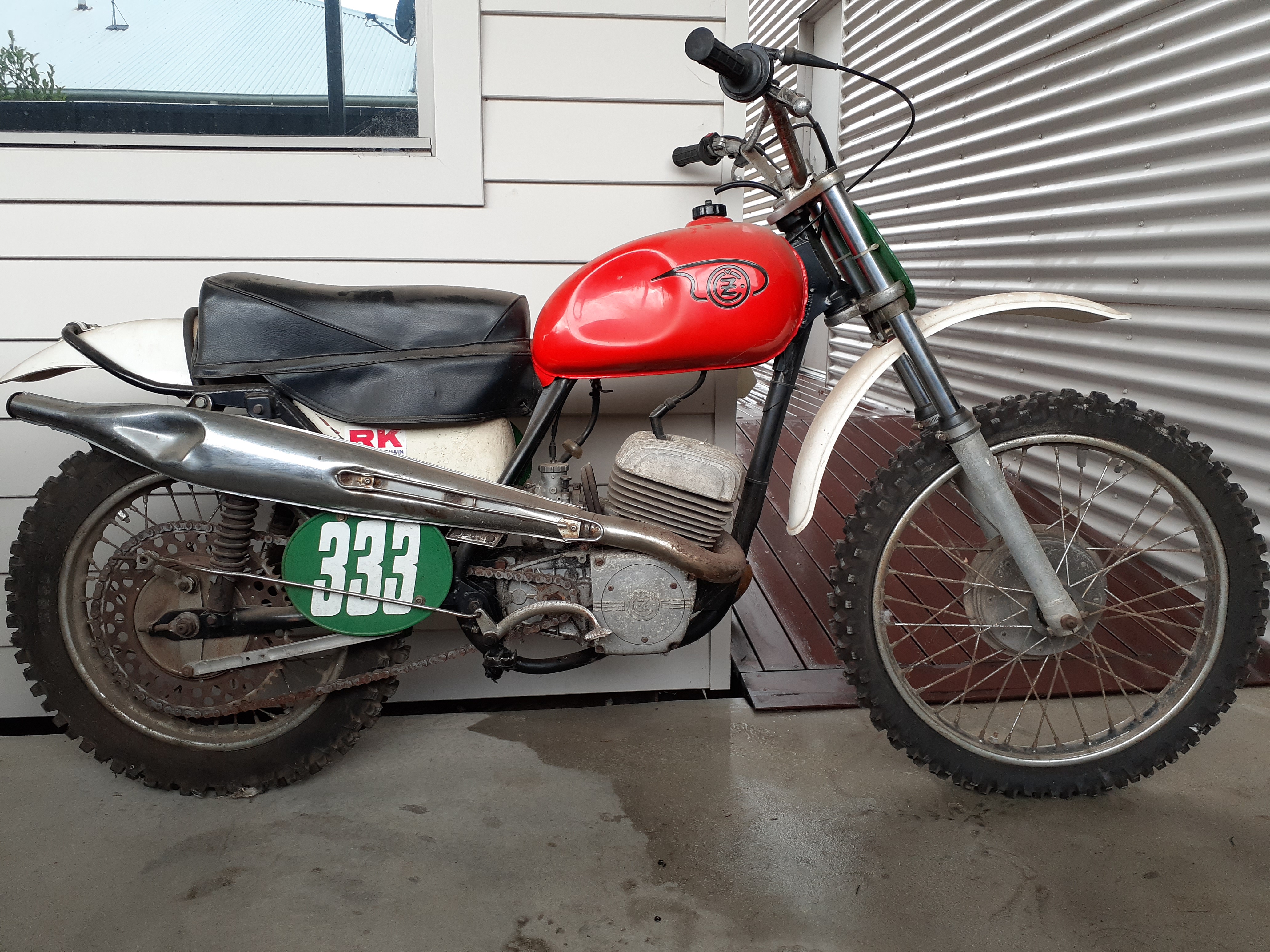 1969 CZ TYPE 980 SIDE PIPE ROAD/RACER