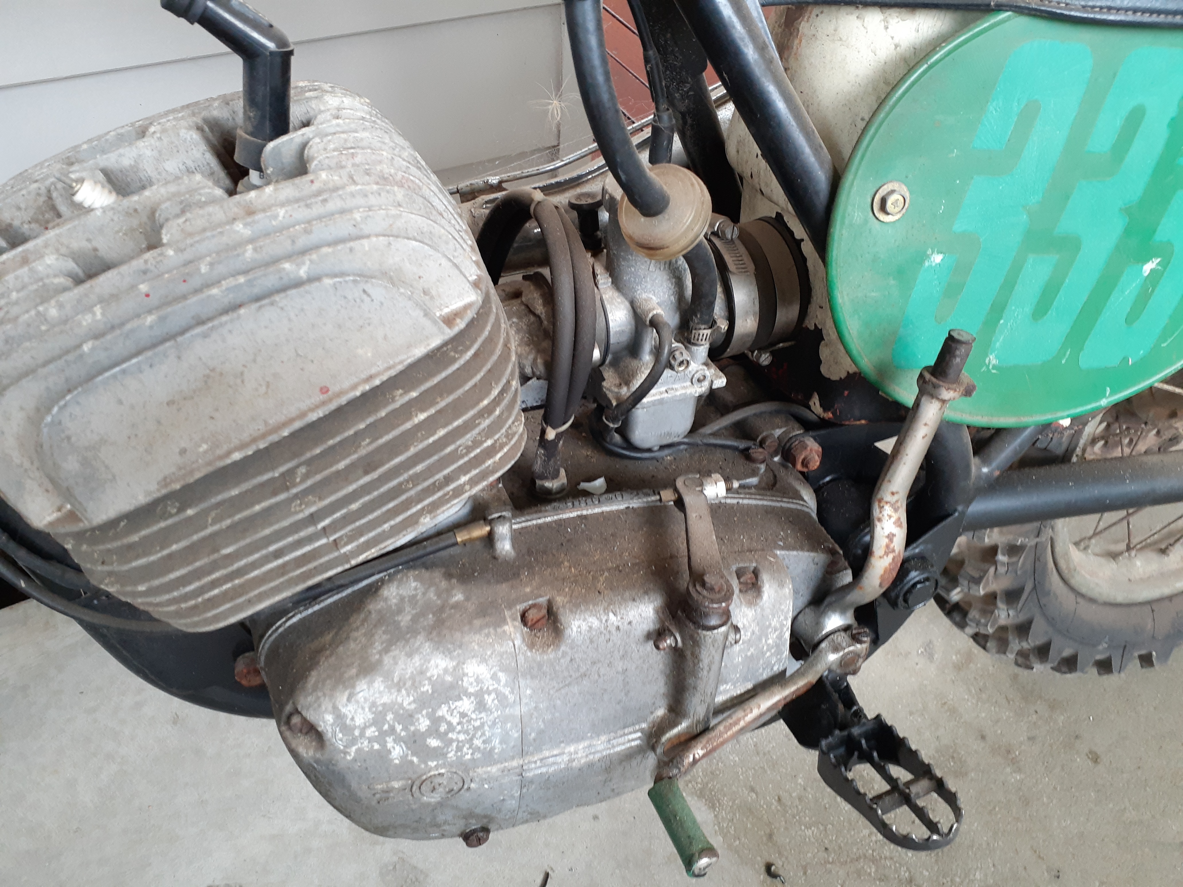 1969 CZ TYPE 980 SIDE PIPE ROAD/RACER
