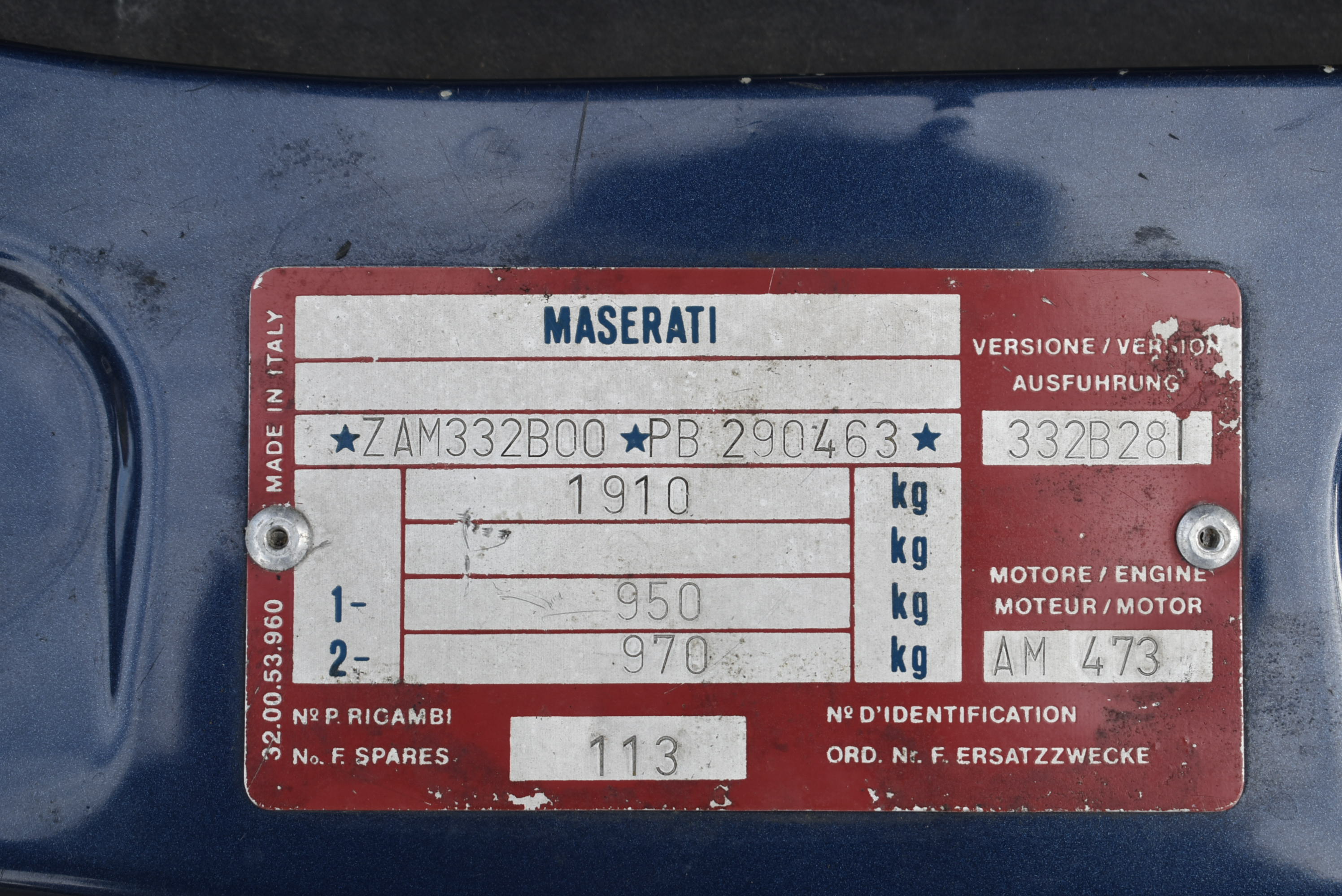 1994 MASERATI 430 MKII BITURBO SALOON