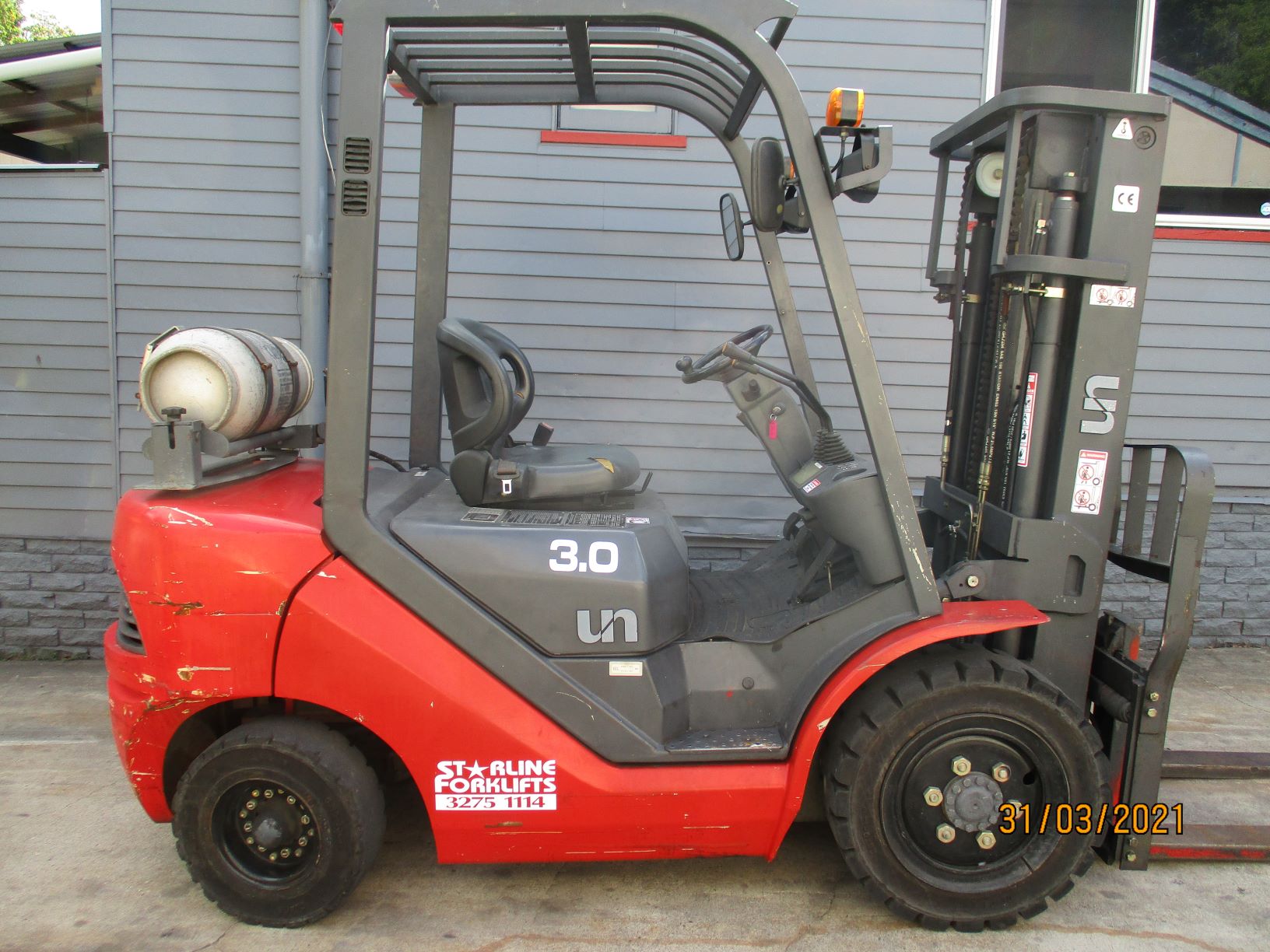 2010 UN Hangzhou FGL30T-JA 3 Ton Forklift