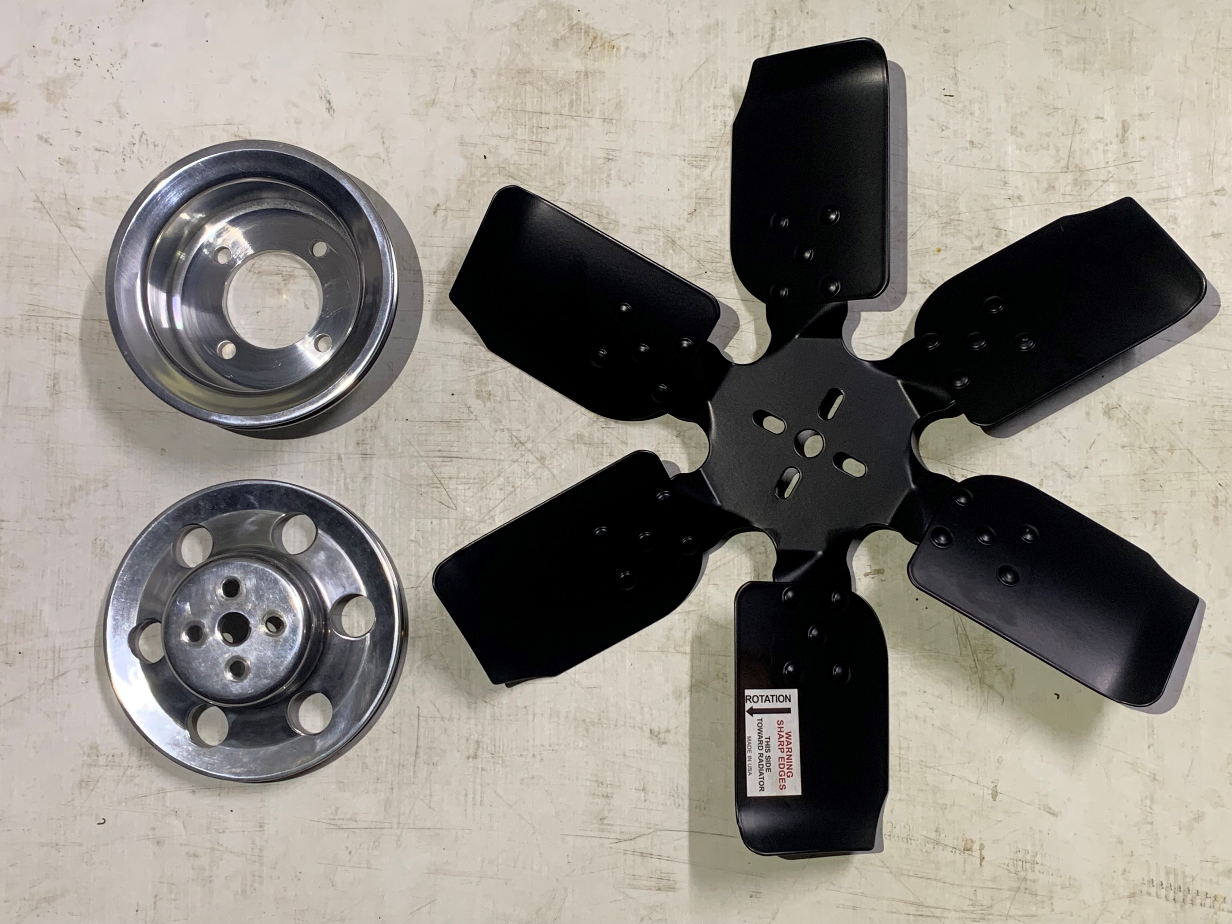 FAN AND PULLEY SET SUIT FORD CLEVELAND 