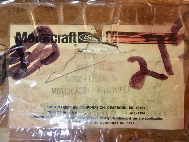 LINCOLN MARK III 1970-71 WIPER MOTOR