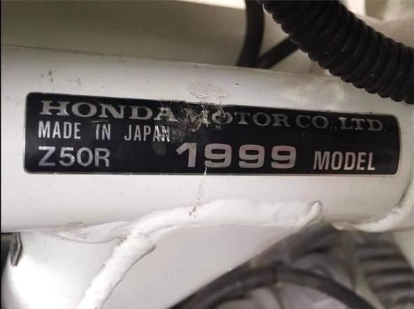 1999 HONDA Z50R MINI TRAIL