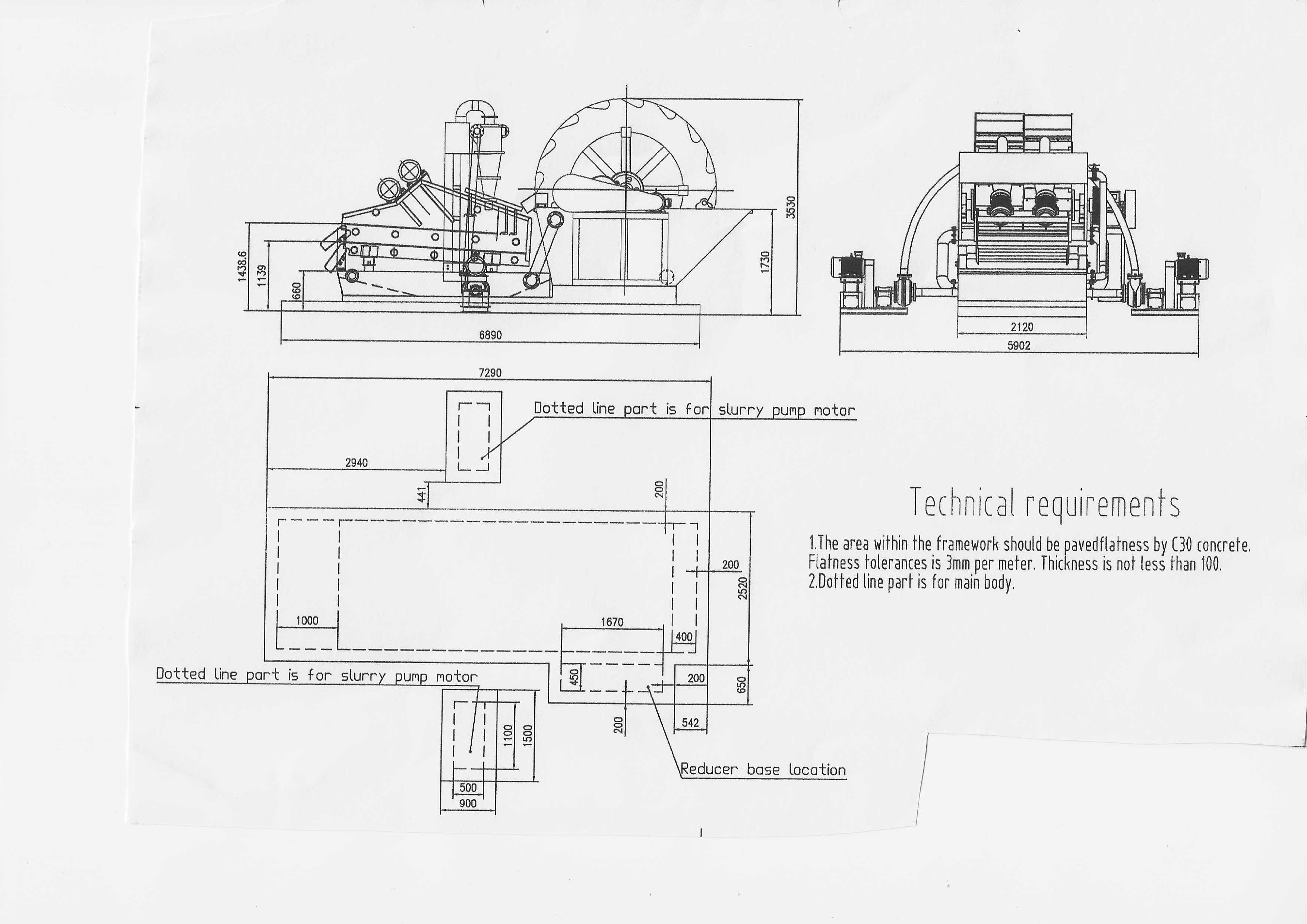 120T Sand Washing Plant with Double Deck Dewatering Screen