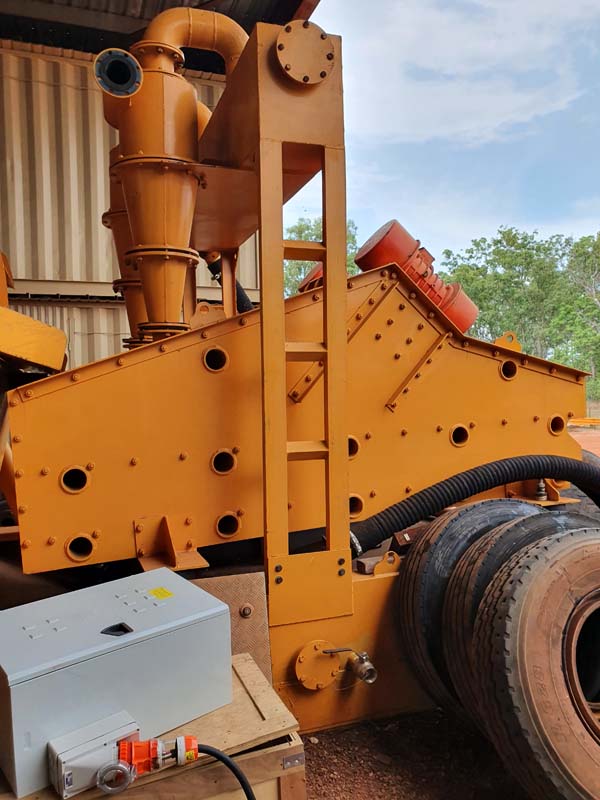 120T Sand Washing Plant with Double Deck Dewatering Screen