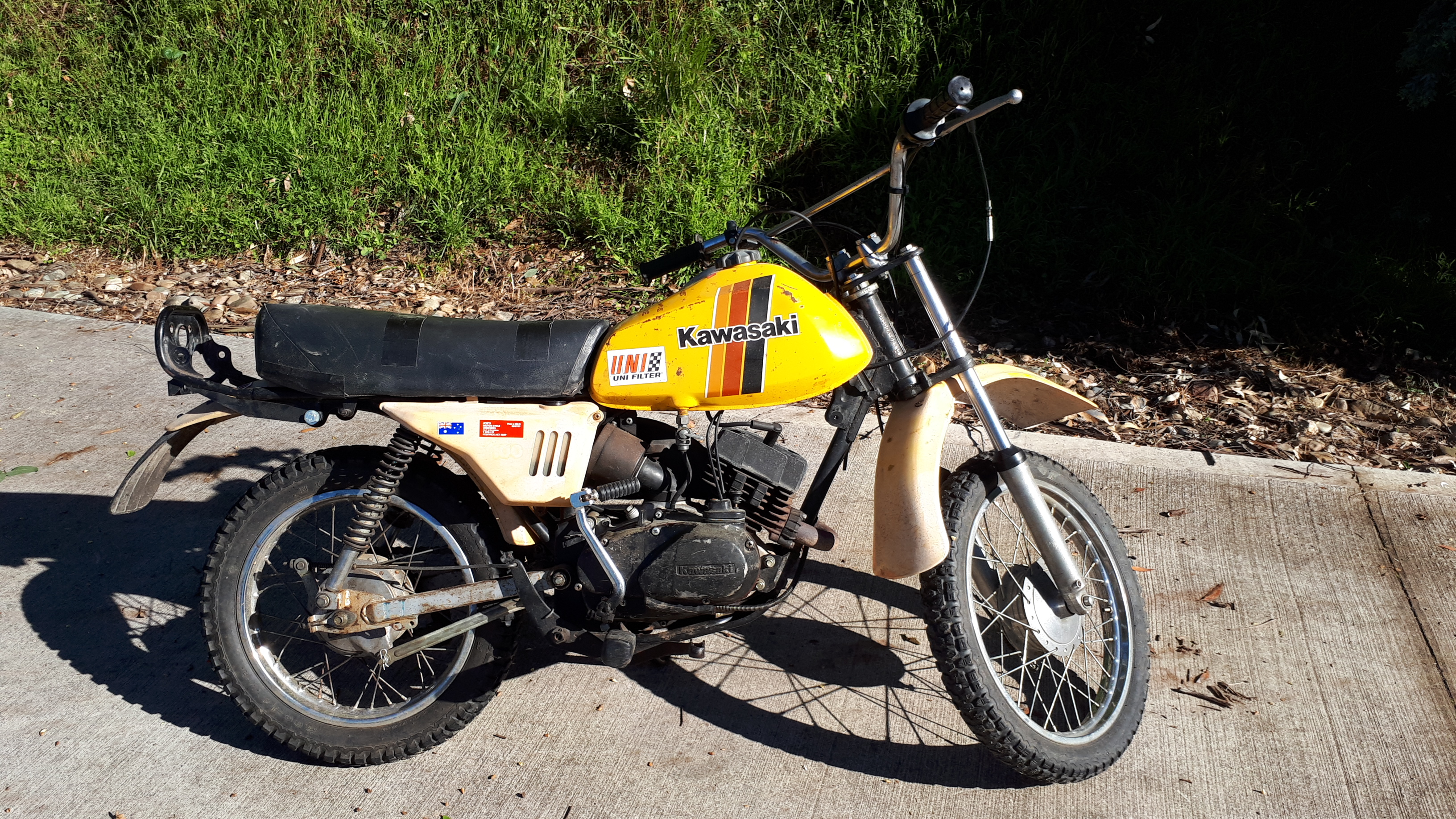 1980 KAWASAKI KM100 TRAIL 