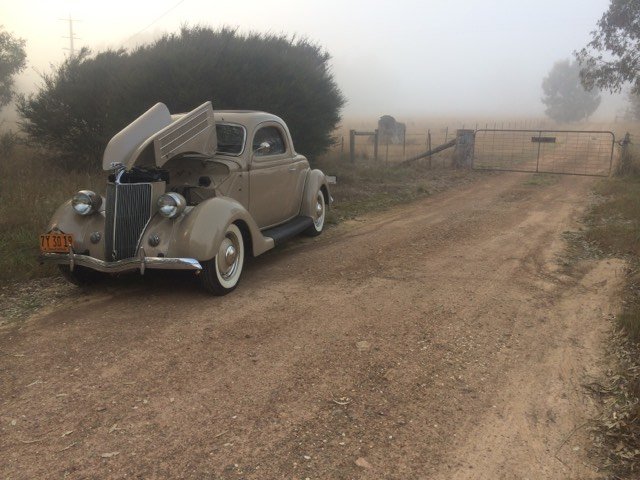 1936 FORD DELUXE 3 WINDOW COUPE