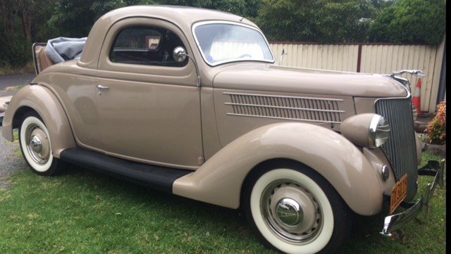 1936 FORD DELUXE 3 WINDOW COUPE