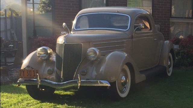 1936 FORD DELUXE 3 WINDOW COUPE