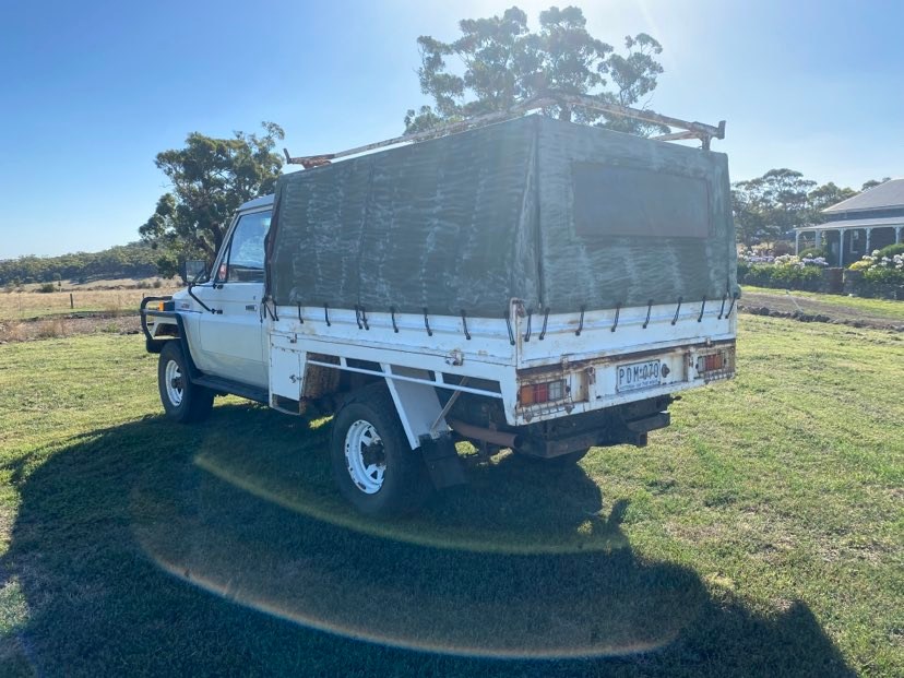 1987 TOYOTA LANDCRUSER UTE FJ75 SERIES TIPPER TRAY UTE