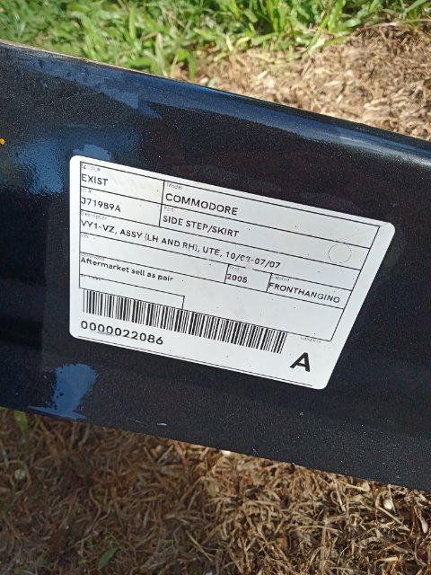 VY-VZ UTE SIDE SKIRTS