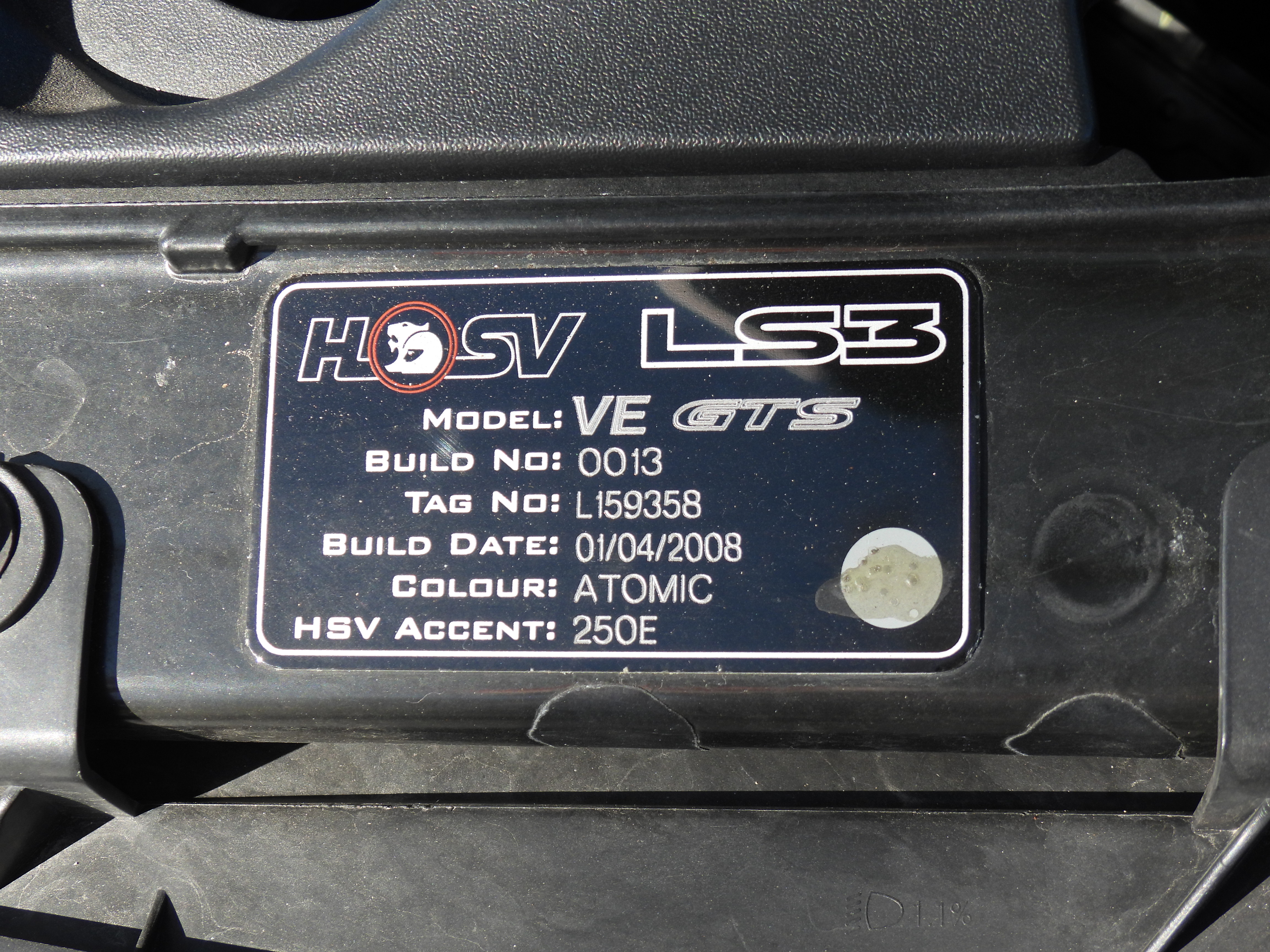 2008 HSV GTS E SERIES MY08 UPGRADE 40TH ANNIVERSARY 6 SP AUTO ACTIVE SEQ 4D SEDAN