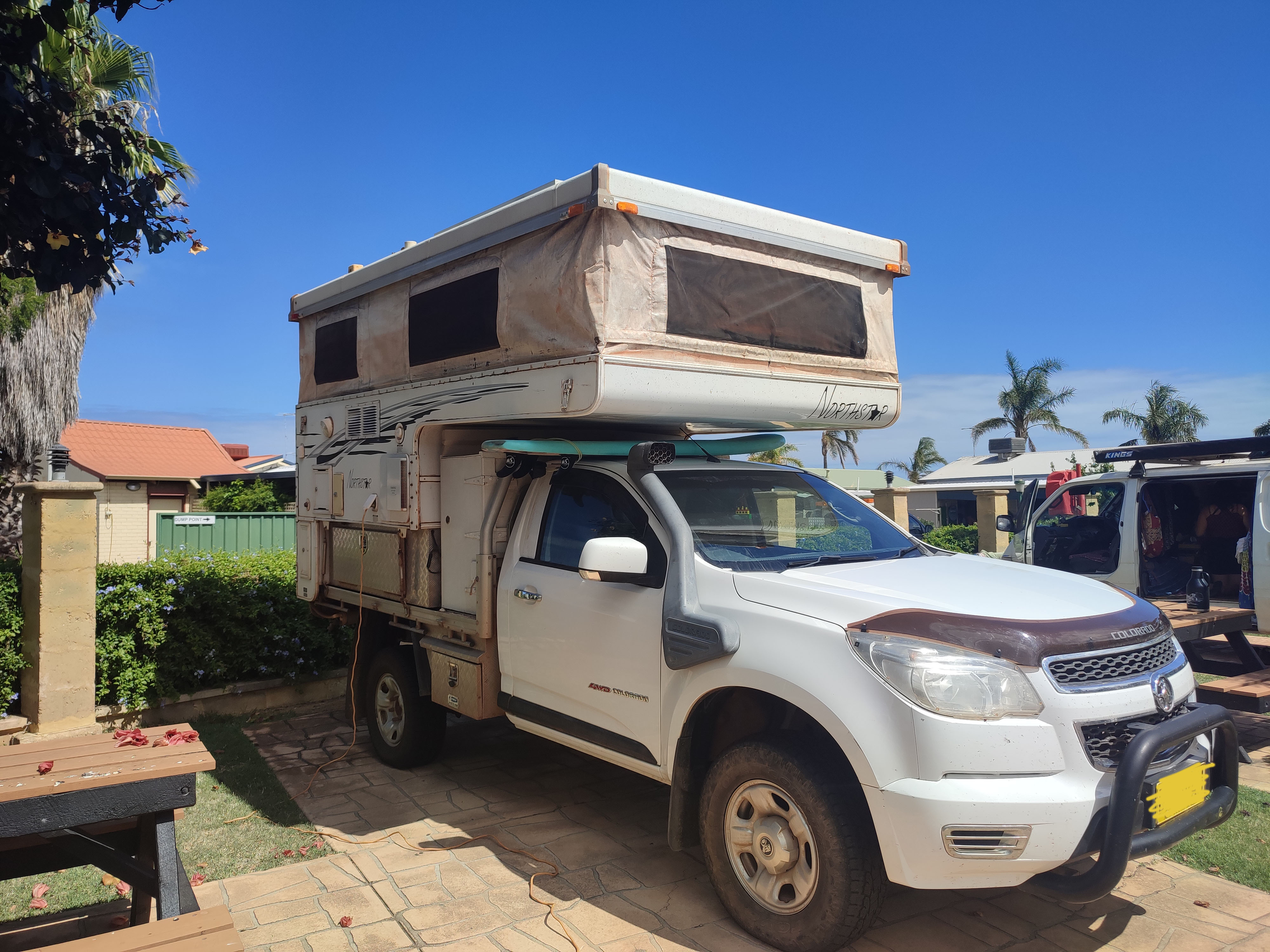 2016 HOLDEN COLORADO UTE WITH SLIDE ON CAMPER