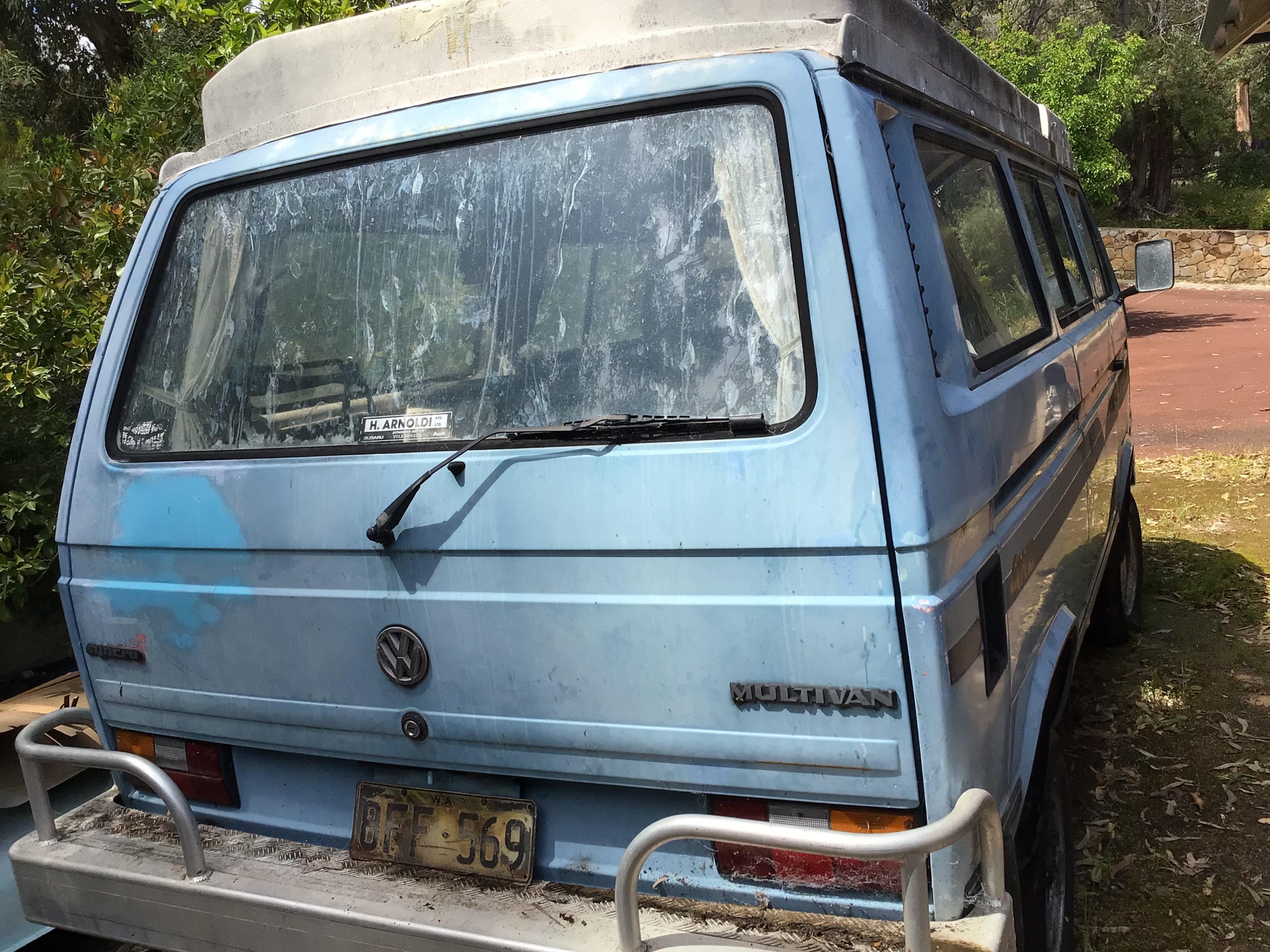 1990 VOLKSWAGEN TRANSPORTER KOMBI SYNCRO (4x4) 5 SP MANUAL 4x4 VAN