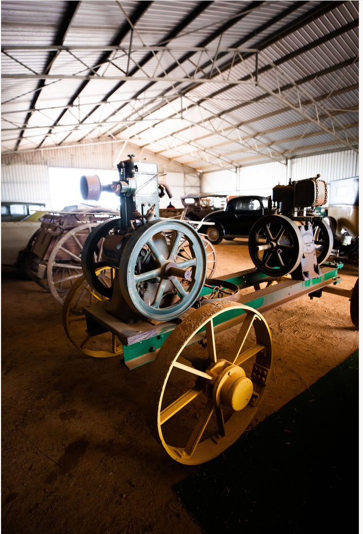 HORNSBY VERTICLE PETROL ENGINE WITH RA LISTER & CO DIESEL ENGINE