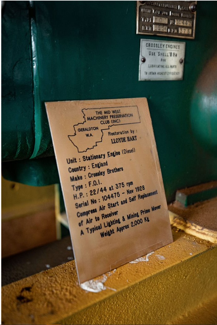 1928 CROSSLEY STATIONARY ENGINE