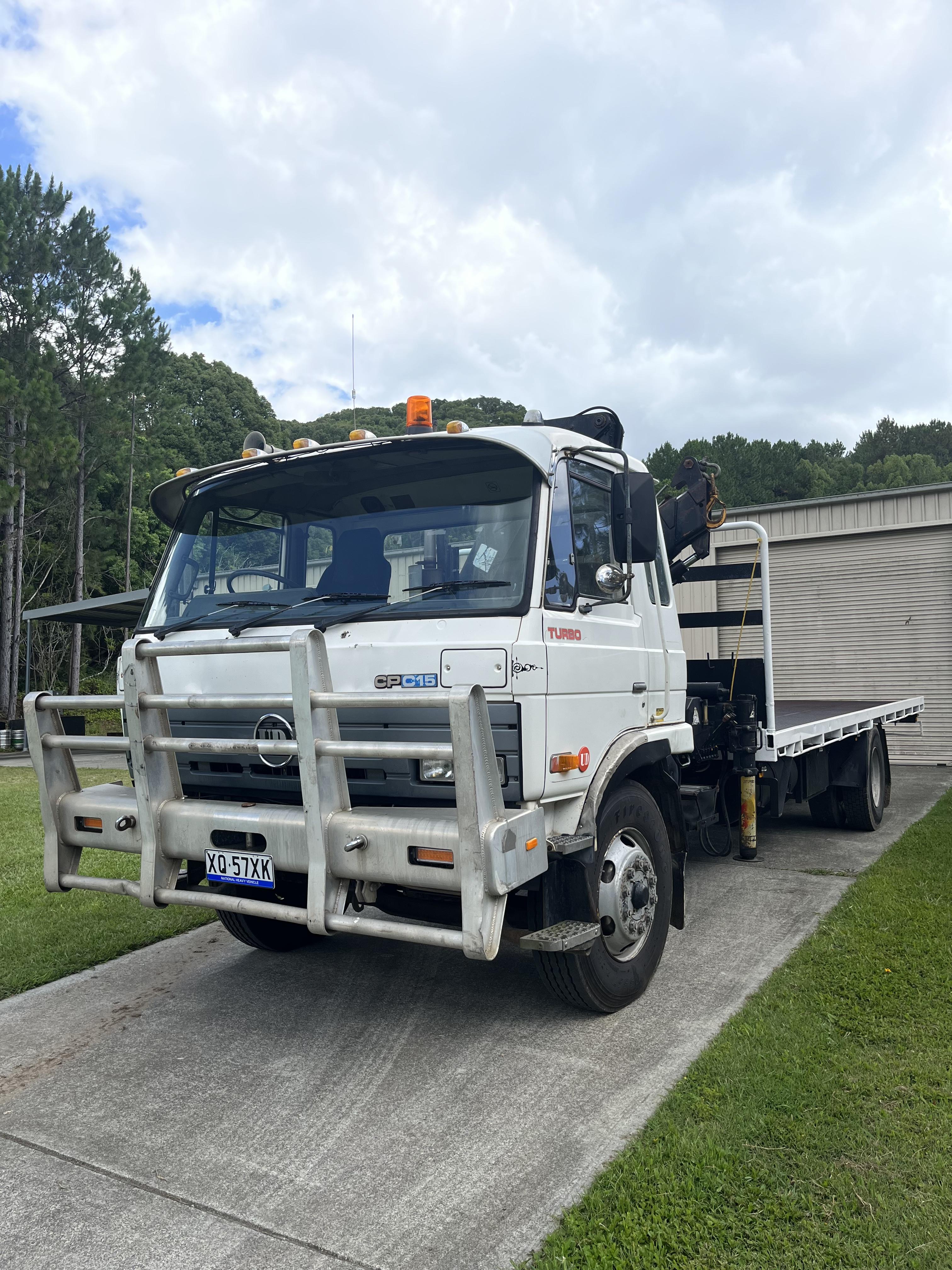 1992 UD NISSAN CPC15 CRANE TRUCK 