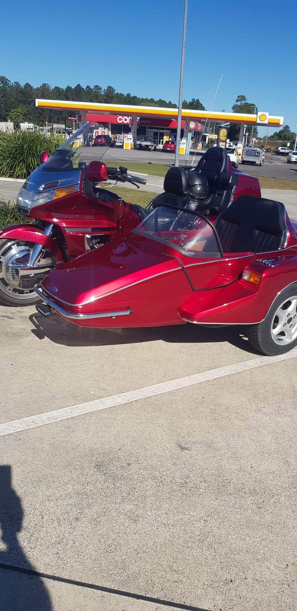 1996 HONDA GL1500A GOLDWING WITH SQUIRE DOUBLE SIDE CAR