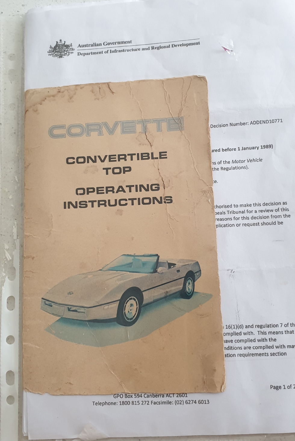 1988 CHEVROLET CORVETTE CONVERTIBLE