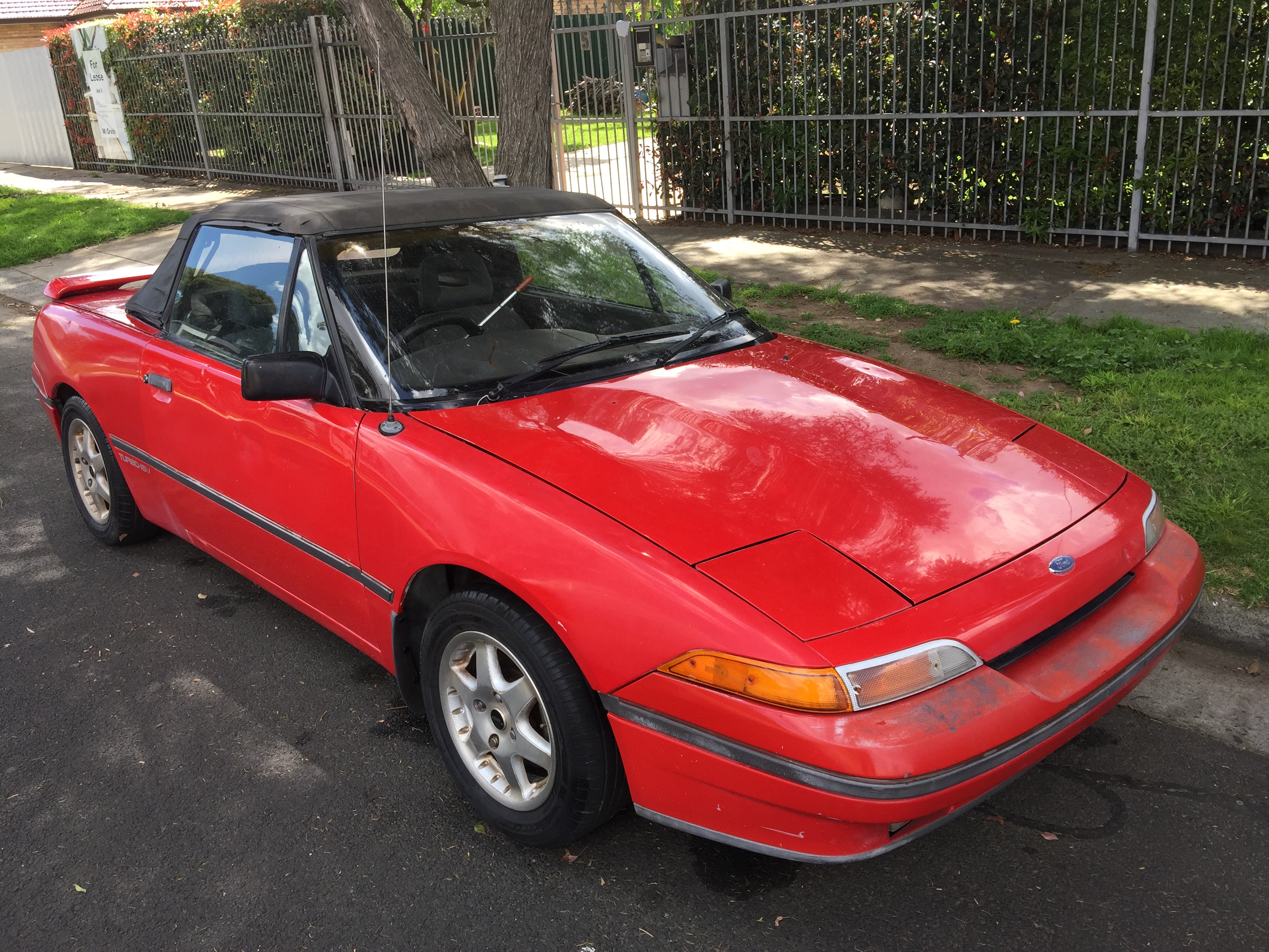 1990 FORD CAPRI SAII 5 SP MANUAL 2D CONVERTIBLE