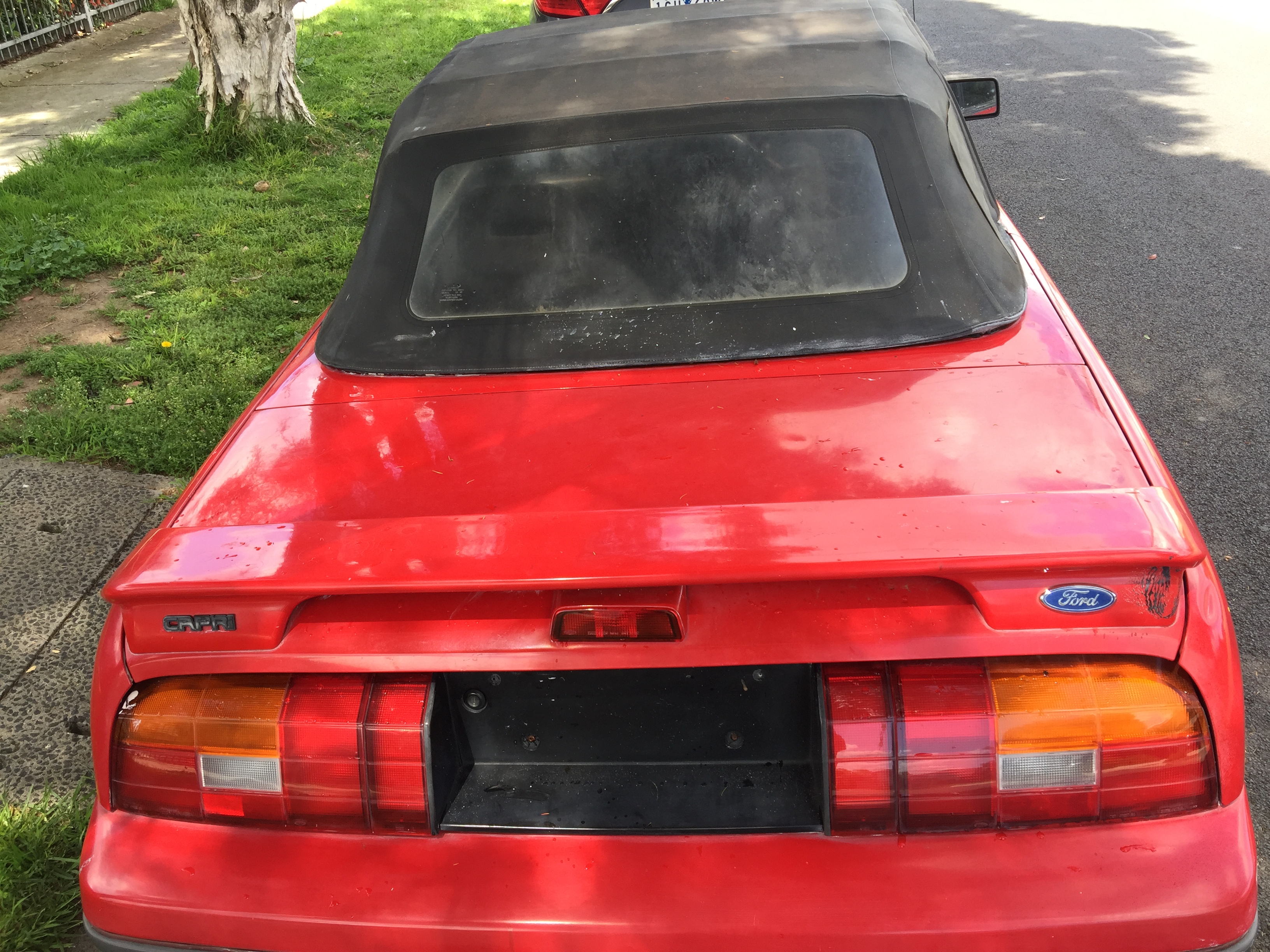 1990 FORD CAPRI SAII 5 SP MANUAL 2D CONVERTIBLE