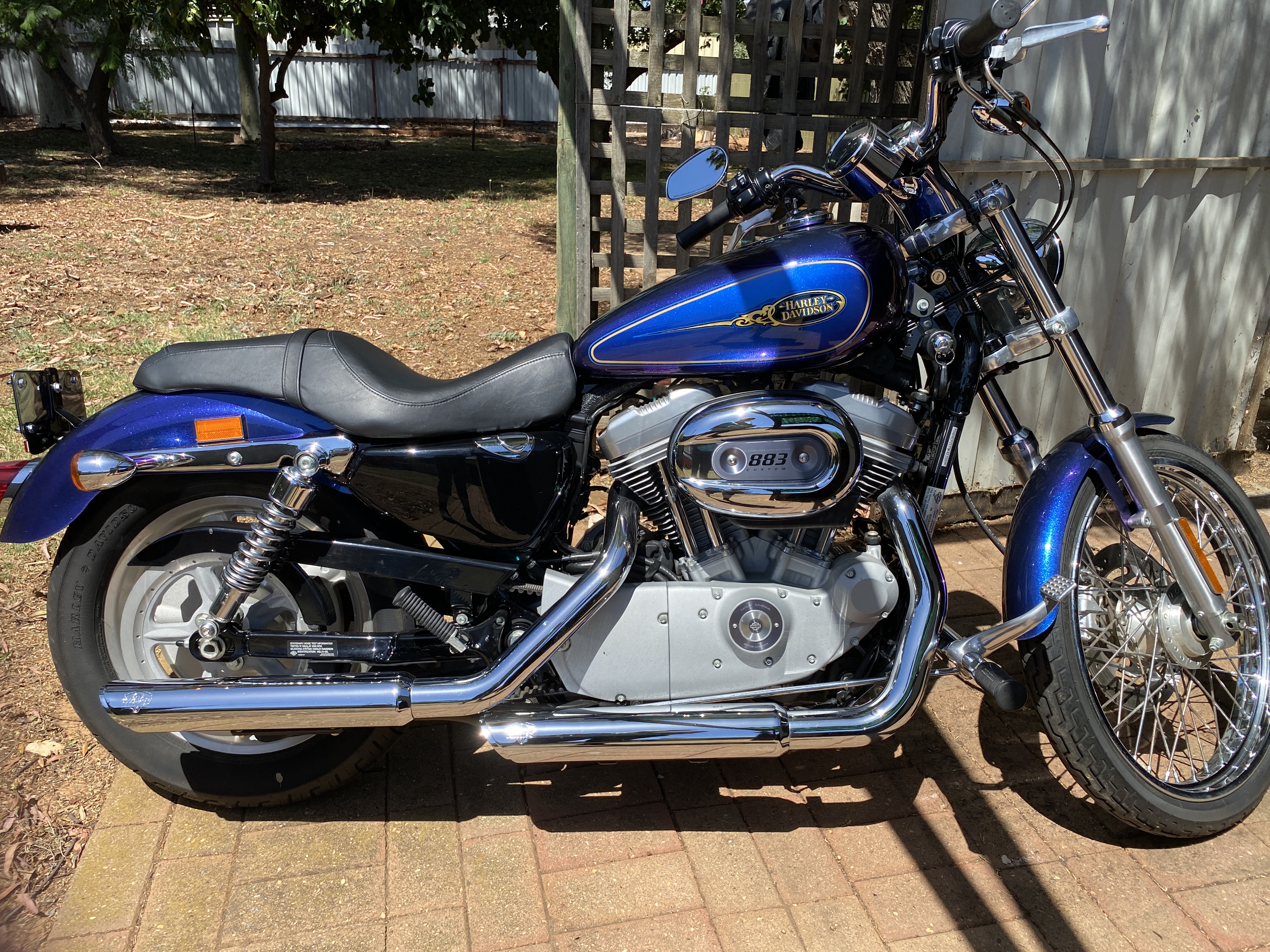 2009 HARLEY-DAVIDSON XL883C SPORTSTER CUSTOM CRUISER