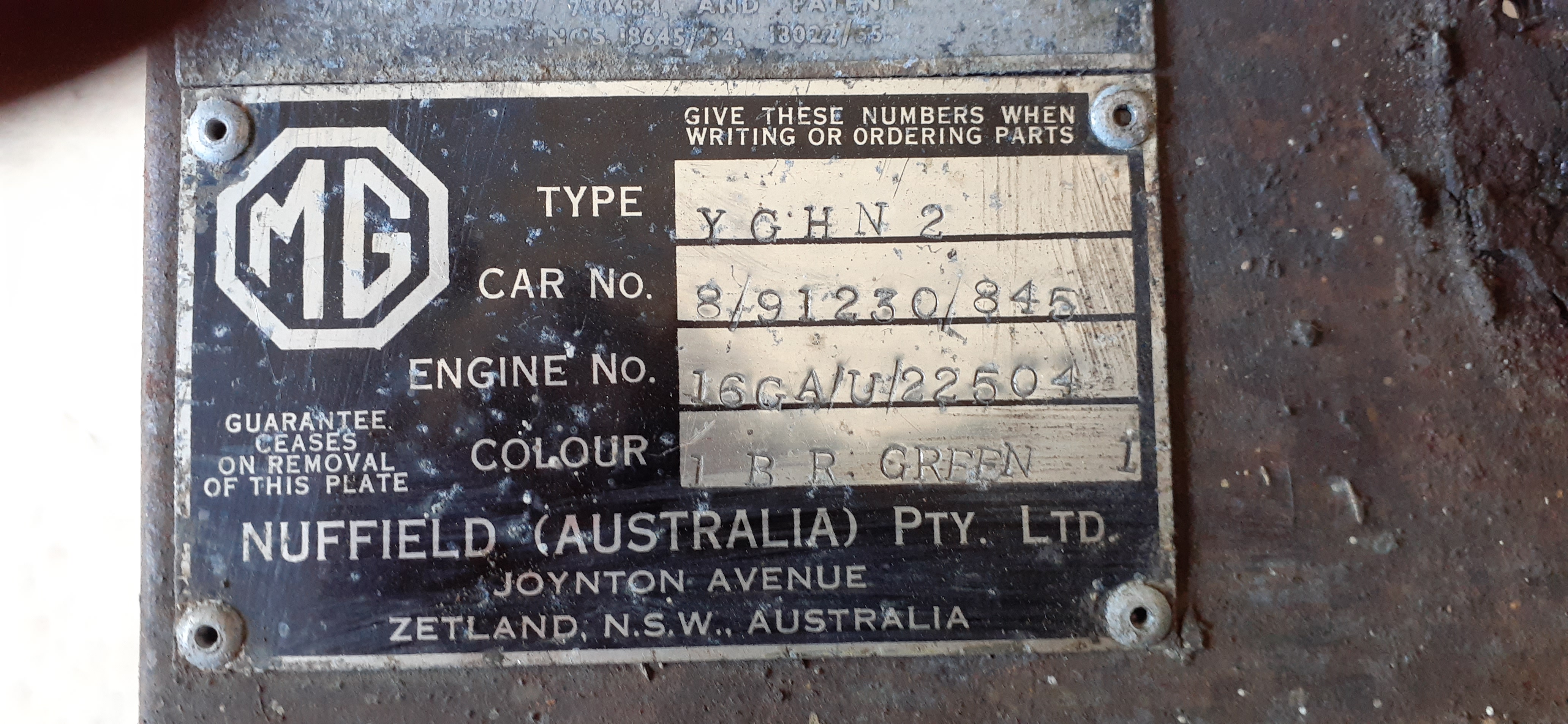 1960 MG MGA 1600 ROADSTER PROJECT
