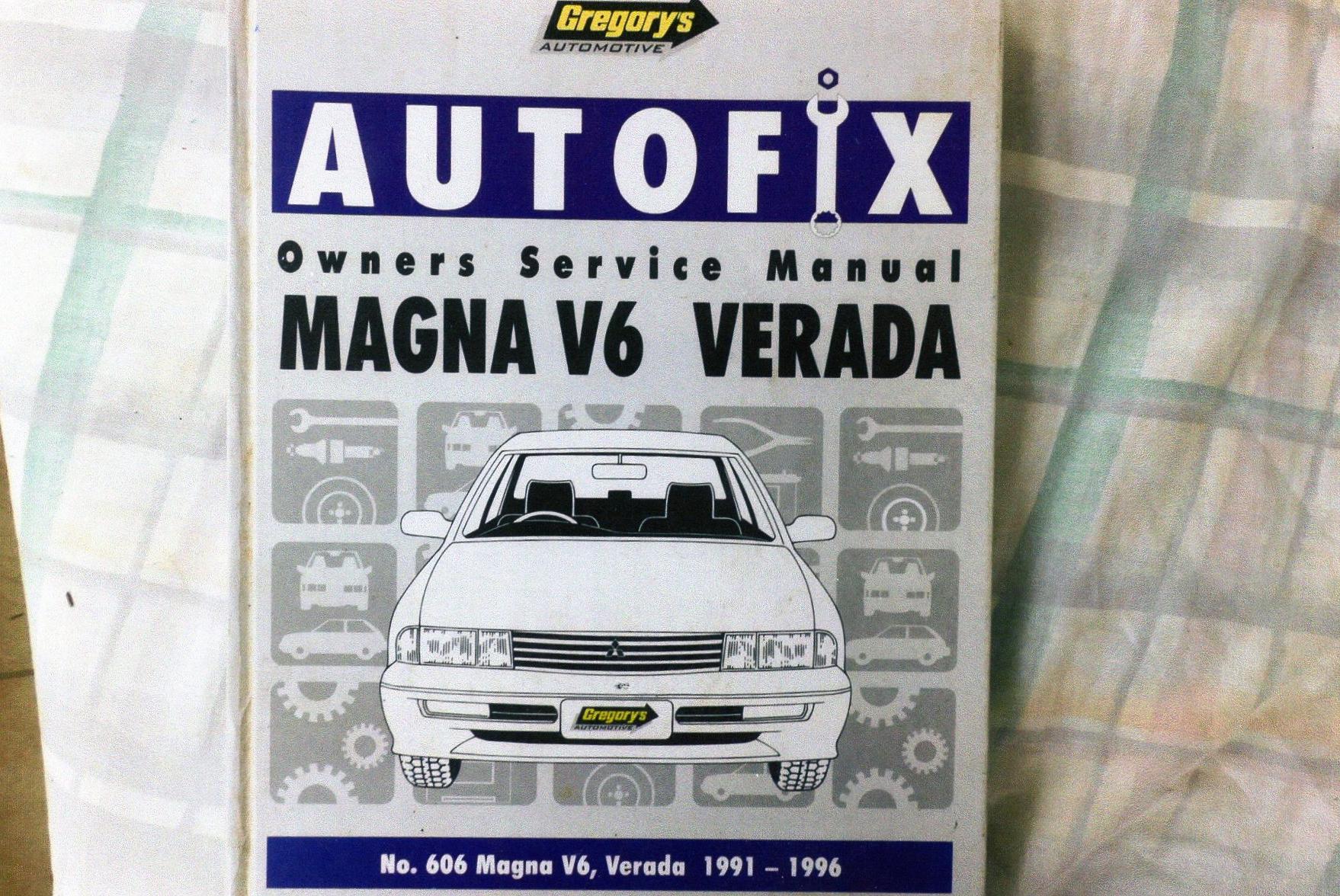 MITSUBISHI MAGNA & VERADA V6 WORKSHOP MANUAL