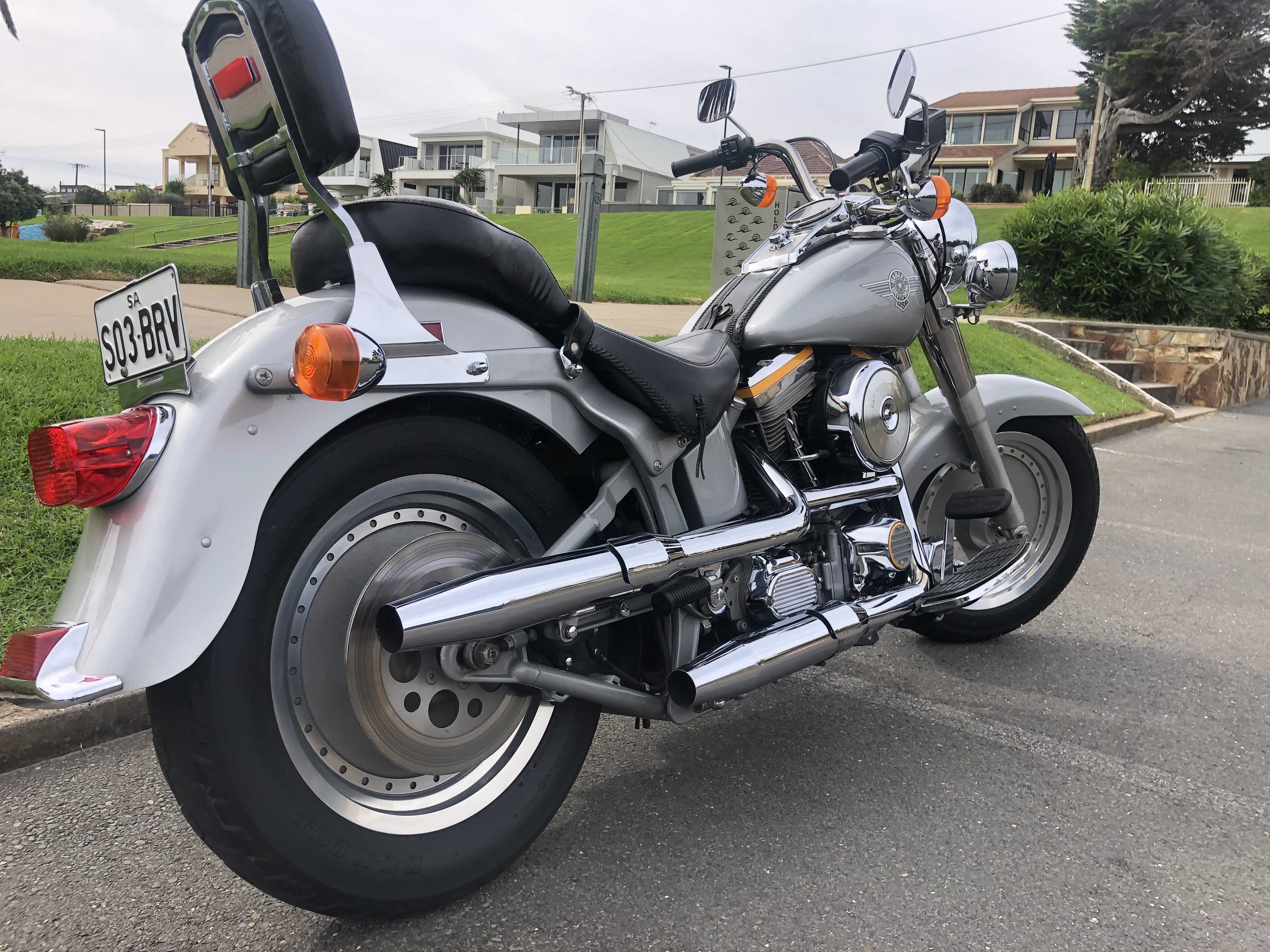 1990 HARLEY DAVIDSON FLSTF FAT BOY GREY GHOST CRUISER