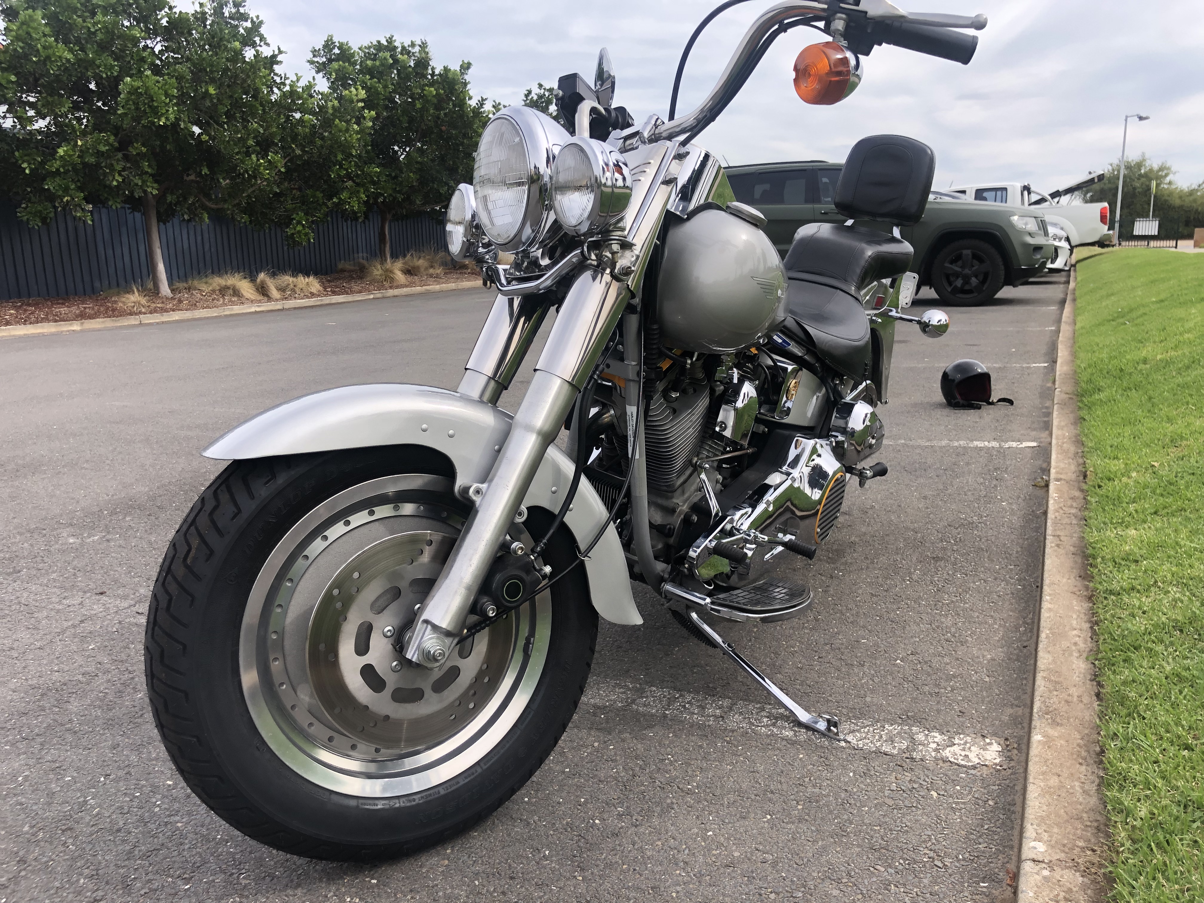 1990 HARLEY DAVIDSON FLSTF FAT BOY GREY GHOST CRUISER