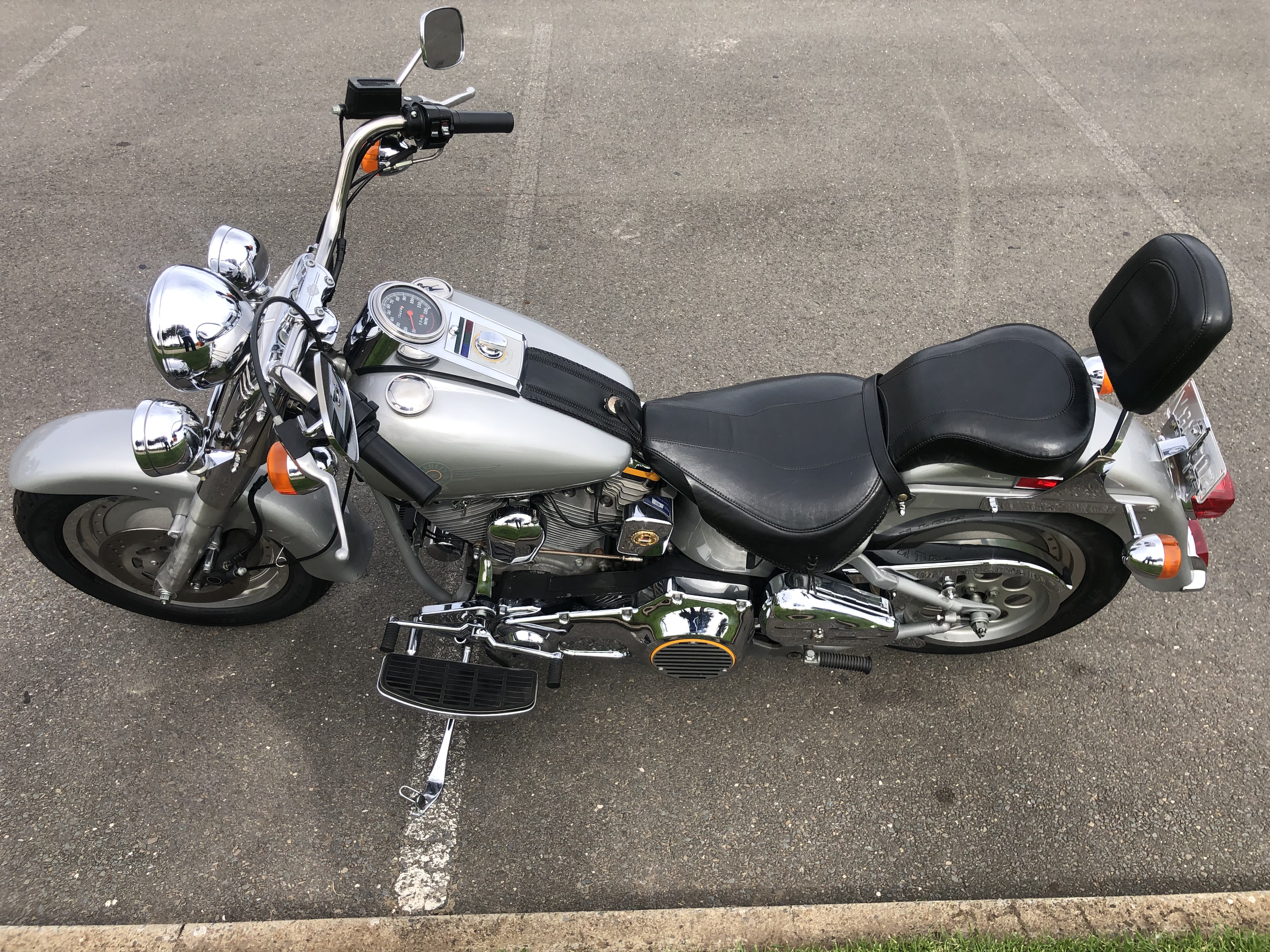 1990 HARLEY DAVIDSON FLSTF FAT BOY GREY GHOST CRUISER