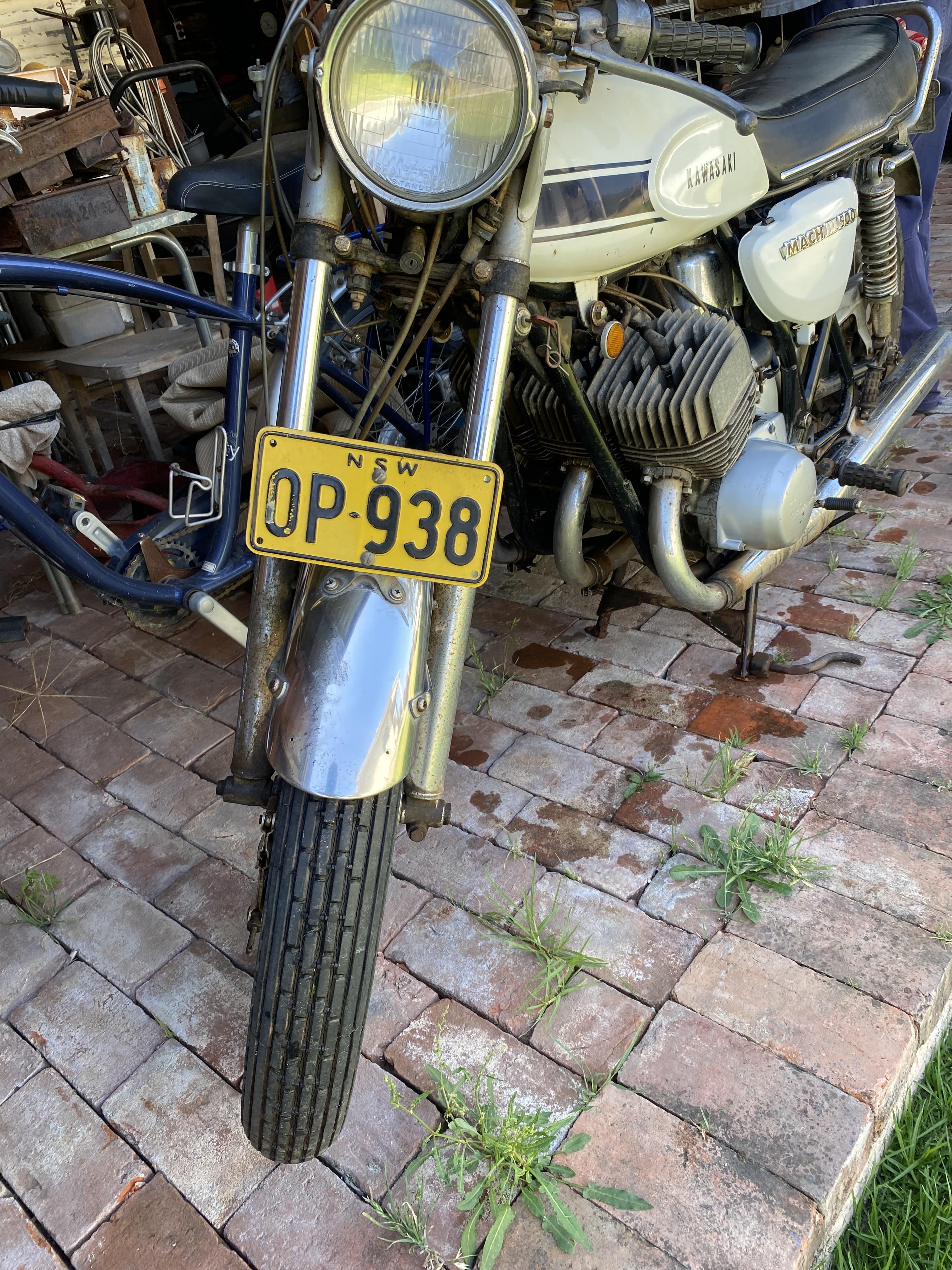 1969 KAWASAKI MACH III 500CC ROAD 