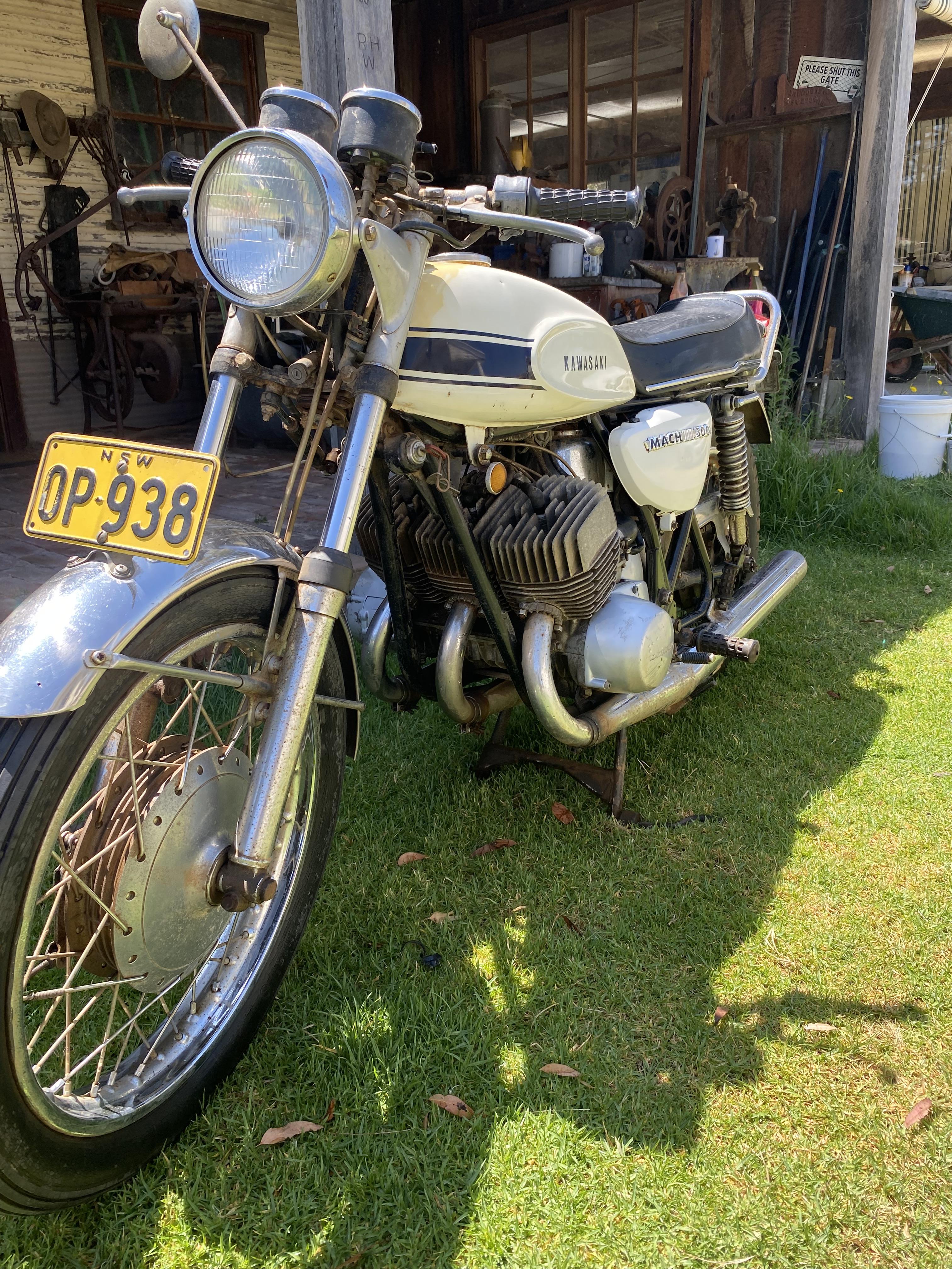 1969 KAWASAKI MACH III 500CC ROAD 