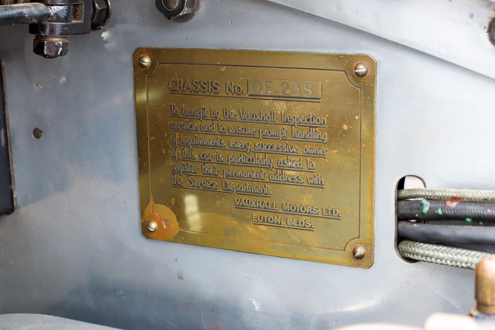 1925 VAUXHALL 30/98 TOURER