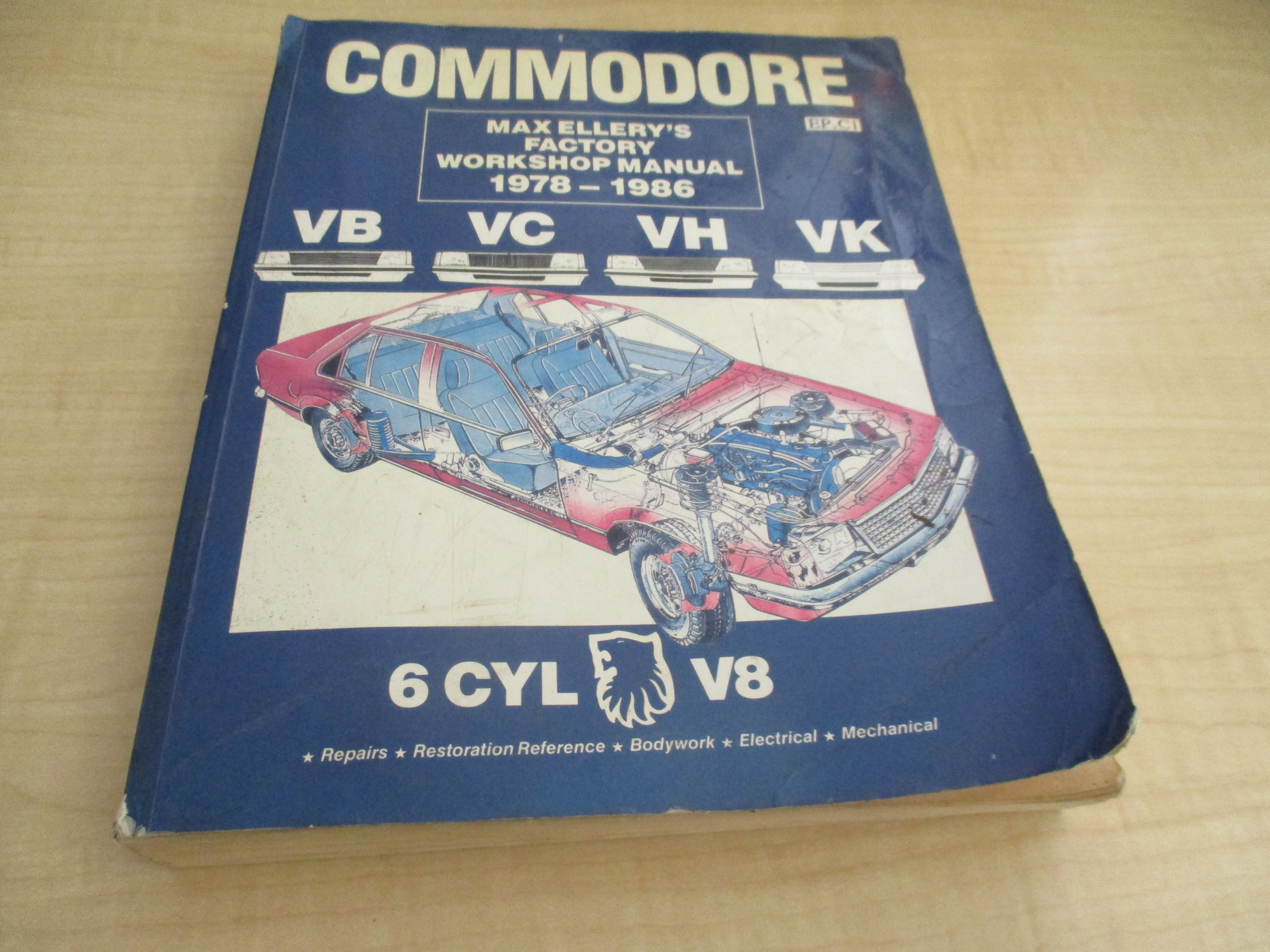 HOLDEN COMMODORE VB, VC, VH, VK MAX ELLERYS WORKSHOP MANUAL
