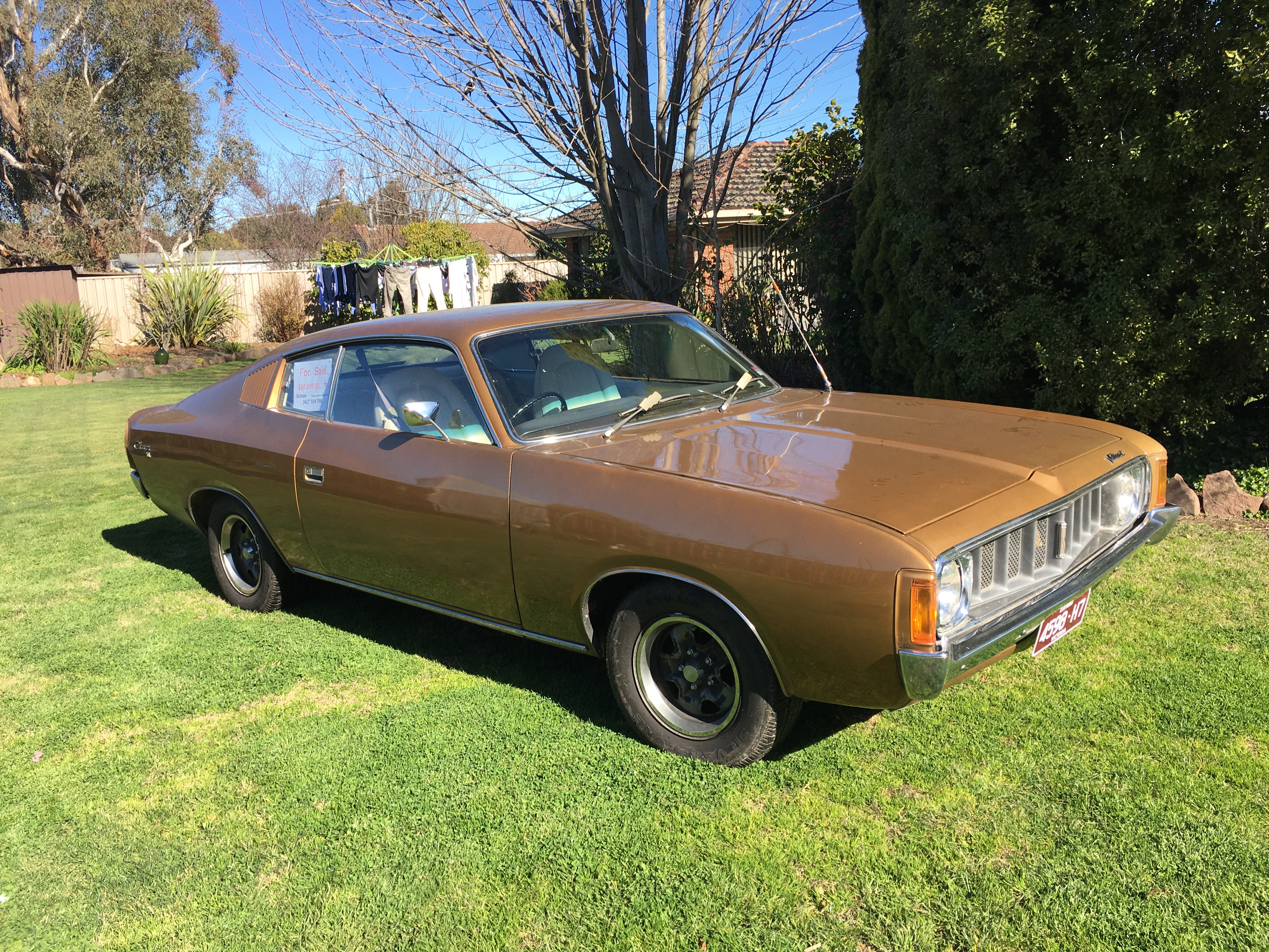 1974 CHRYSLER CHARGER VJ XL 4 SP MANUAL 2D COUPE