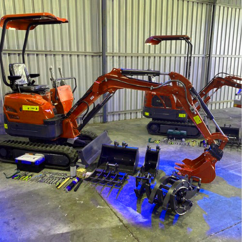 EMED EM1.5 Mini Excavator & Trailer + FREE Attachments