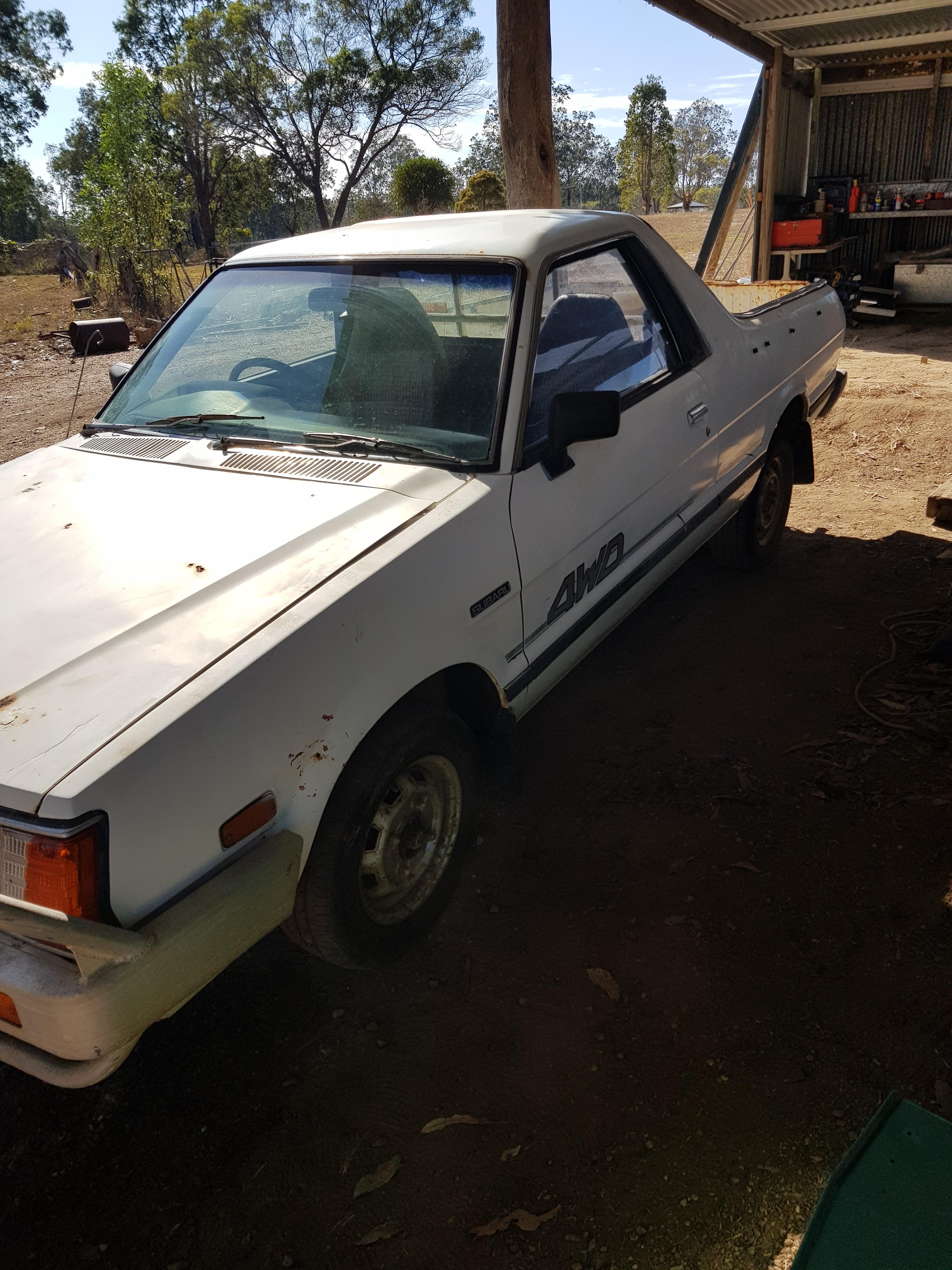 1989 SUBARU BRUMBY SPECIAL (4x4) 4 SP MANUAL 4X4 P/UP