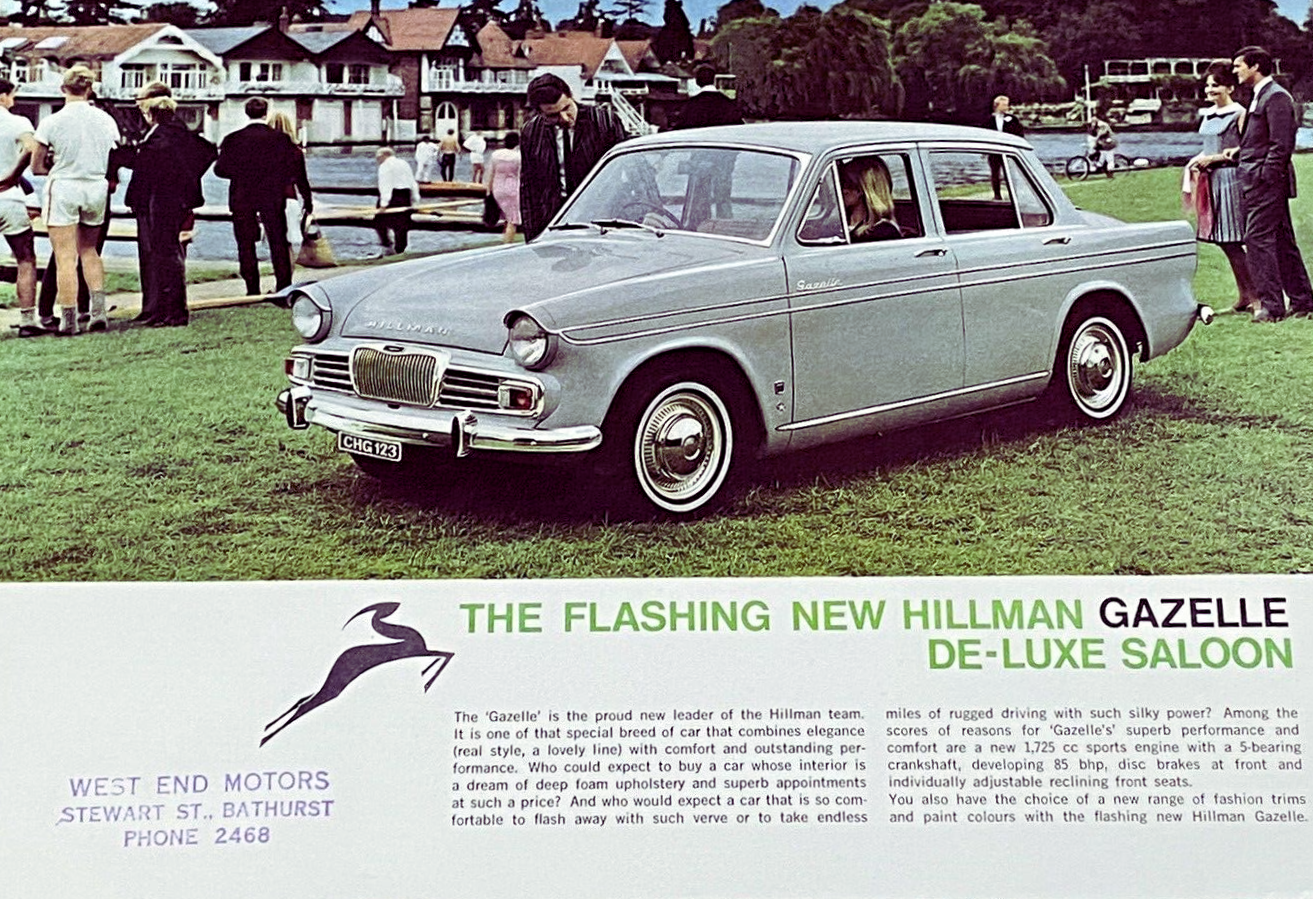 1966 HILLMAN GAZELLE 3 SP AUTOMATIC 4D SEDAN