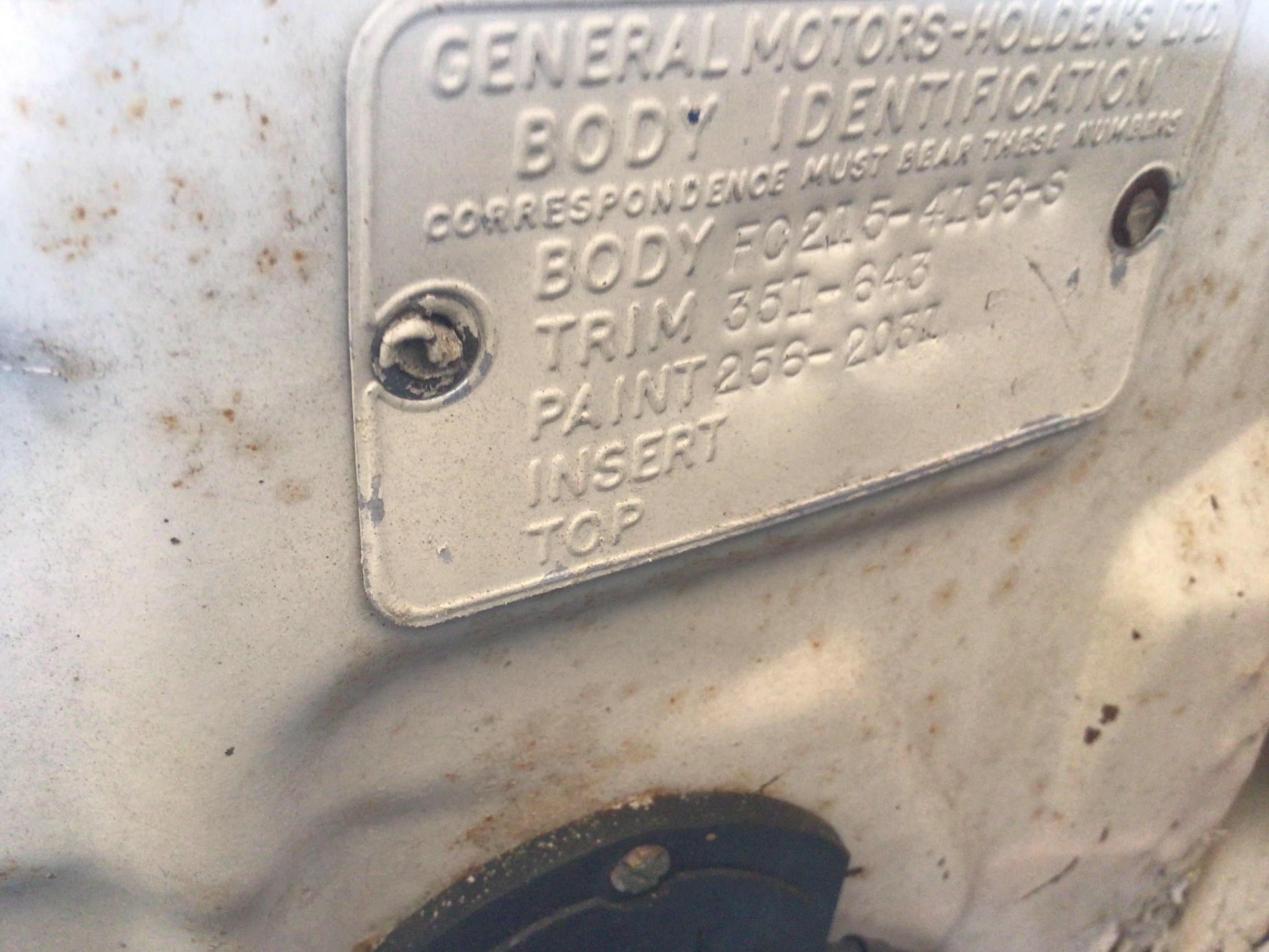 1958 HOLDEN FC STANDARD SEDAN