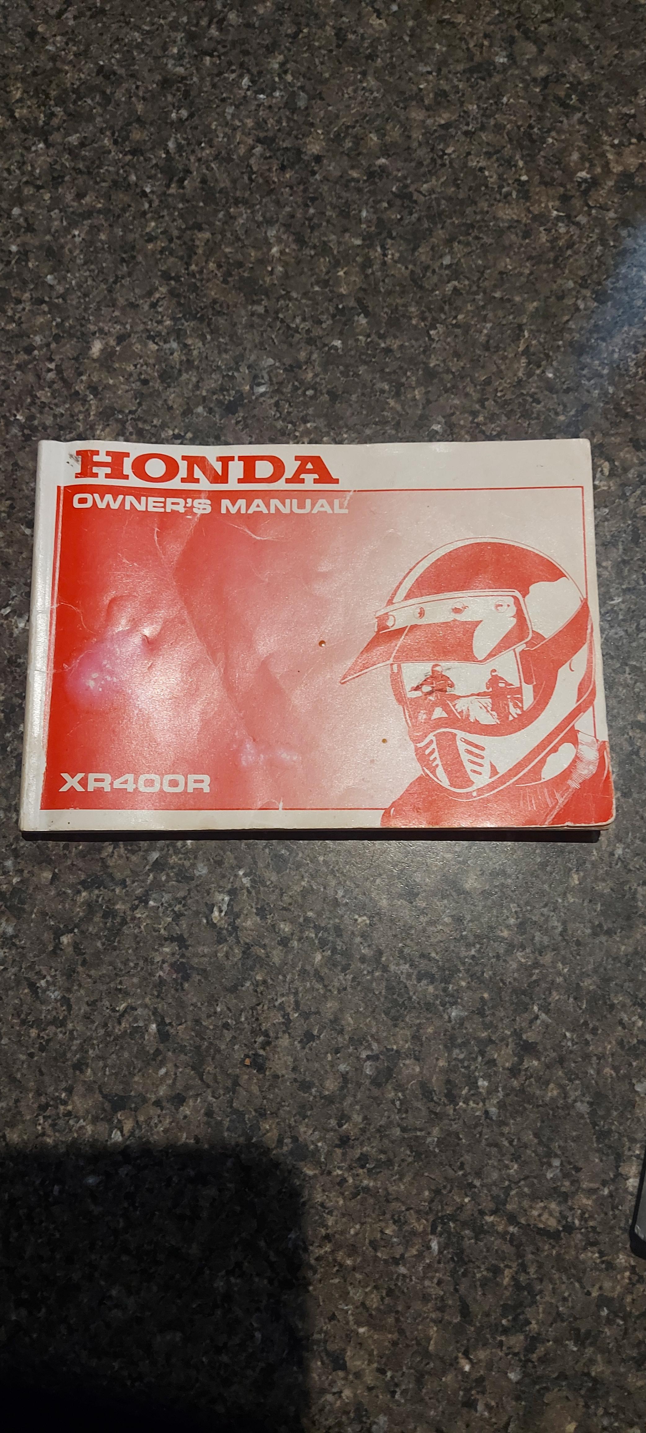 1998 HONDA XR400R ENDURO 