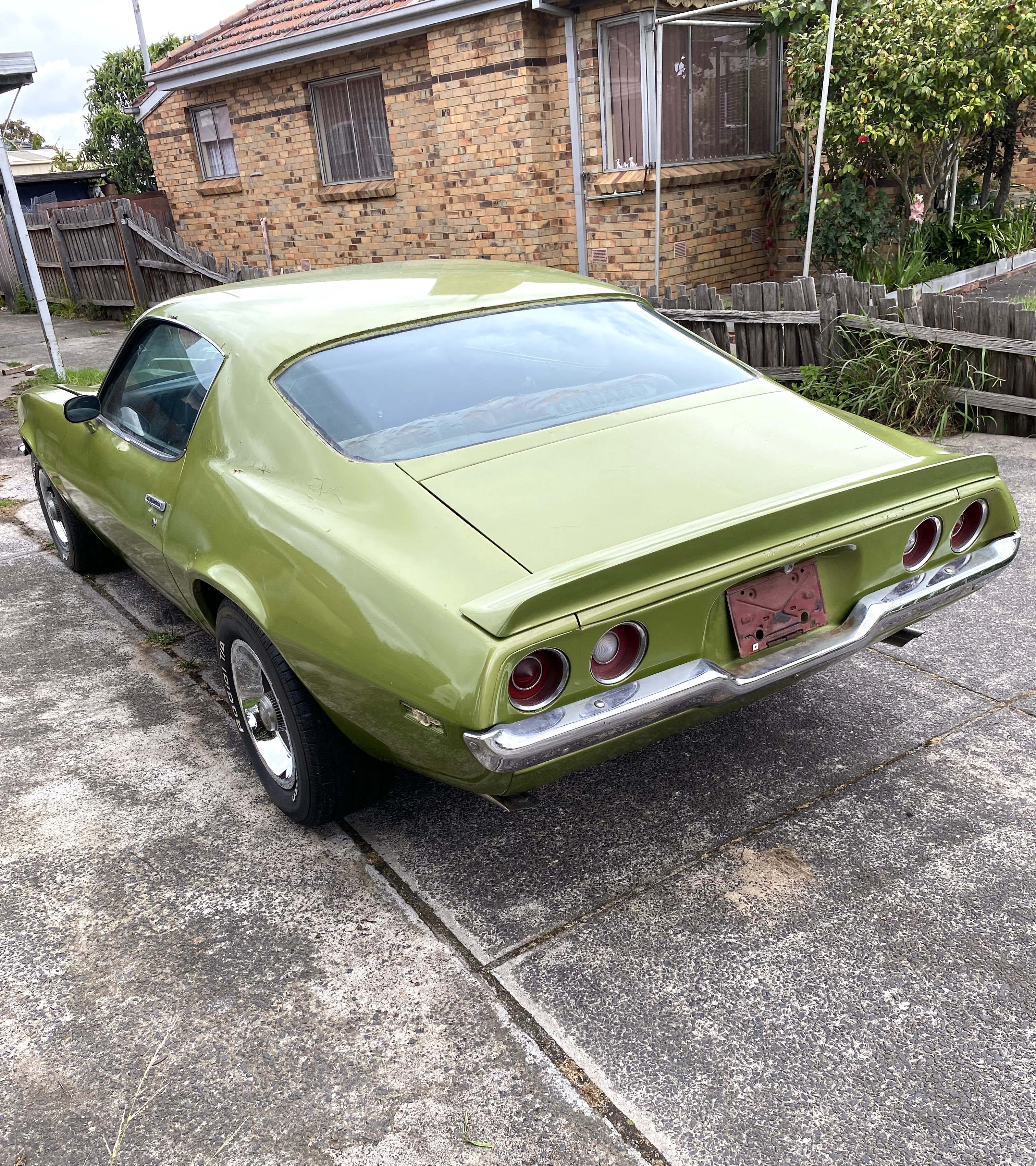 1970 CHEVROLET CAMARO SPLIT BUMPER COUPE