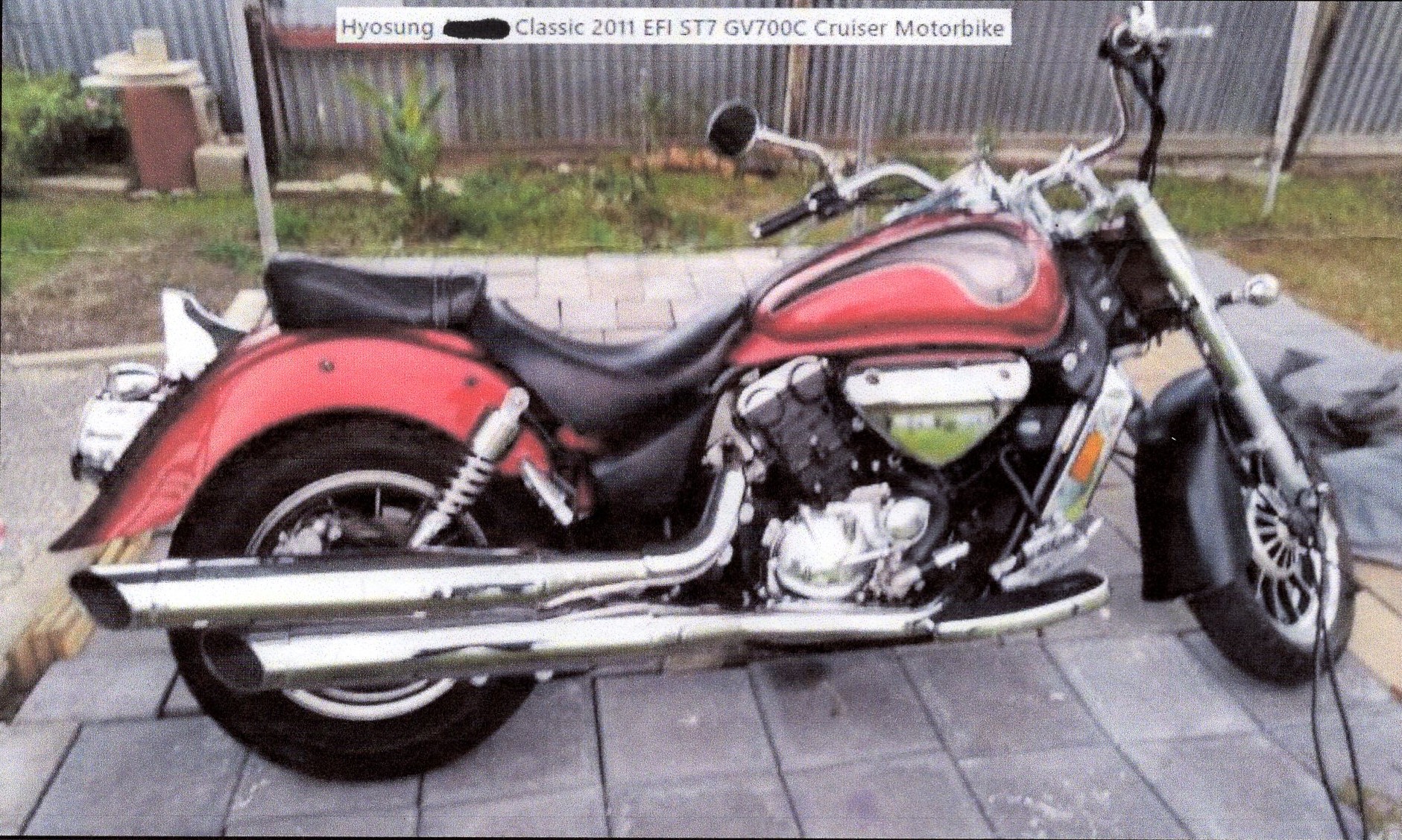2011 HYOSUNG CLASSIC EFI ST7 GV700C CRUISER