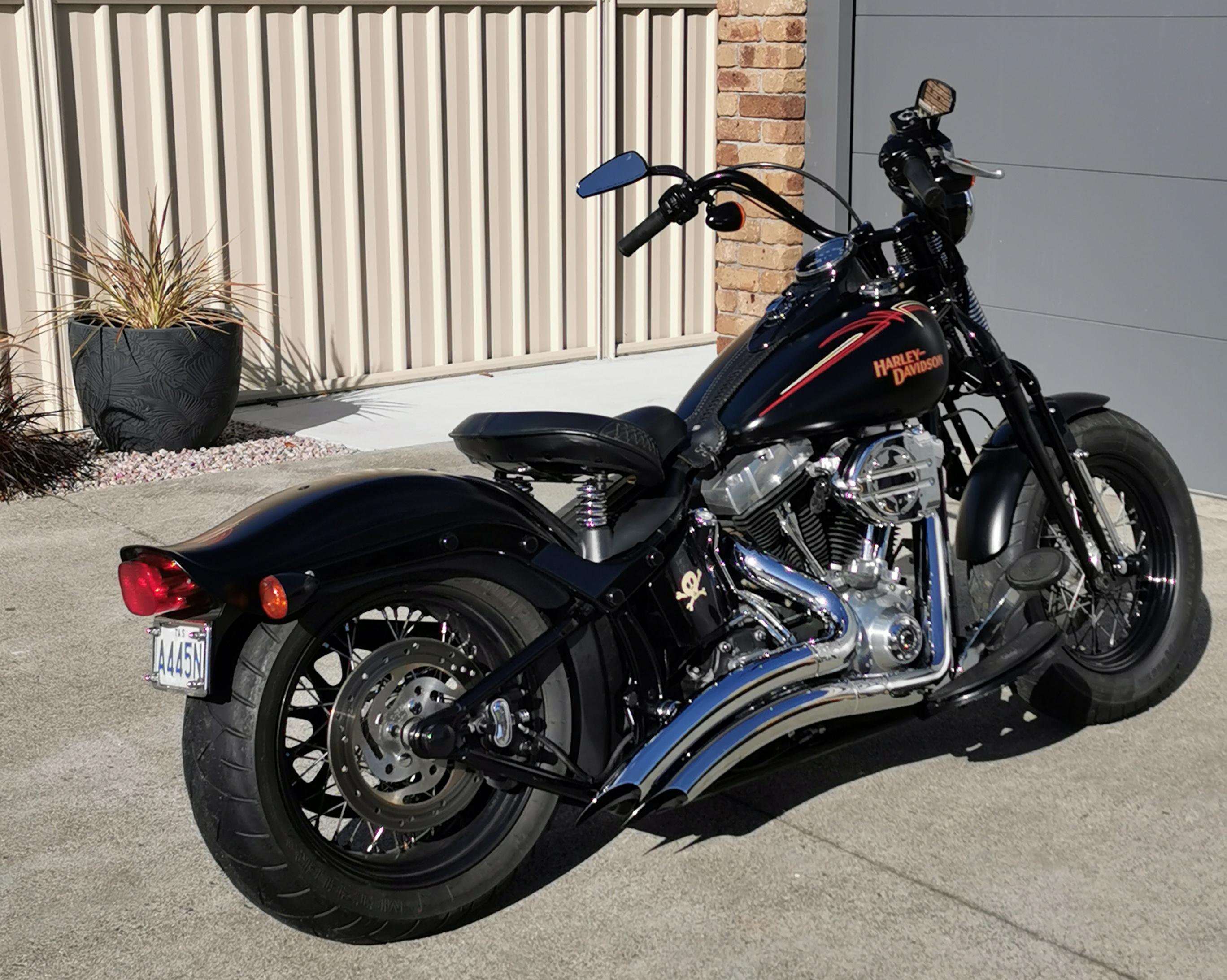 2009 HARLEY-DAVIDSON FLSTSB SOFTAIL CROSS BONES 96 CRUISER