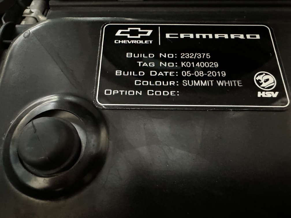 2019 CHEVROLET CAMARO ZL1 COUPE