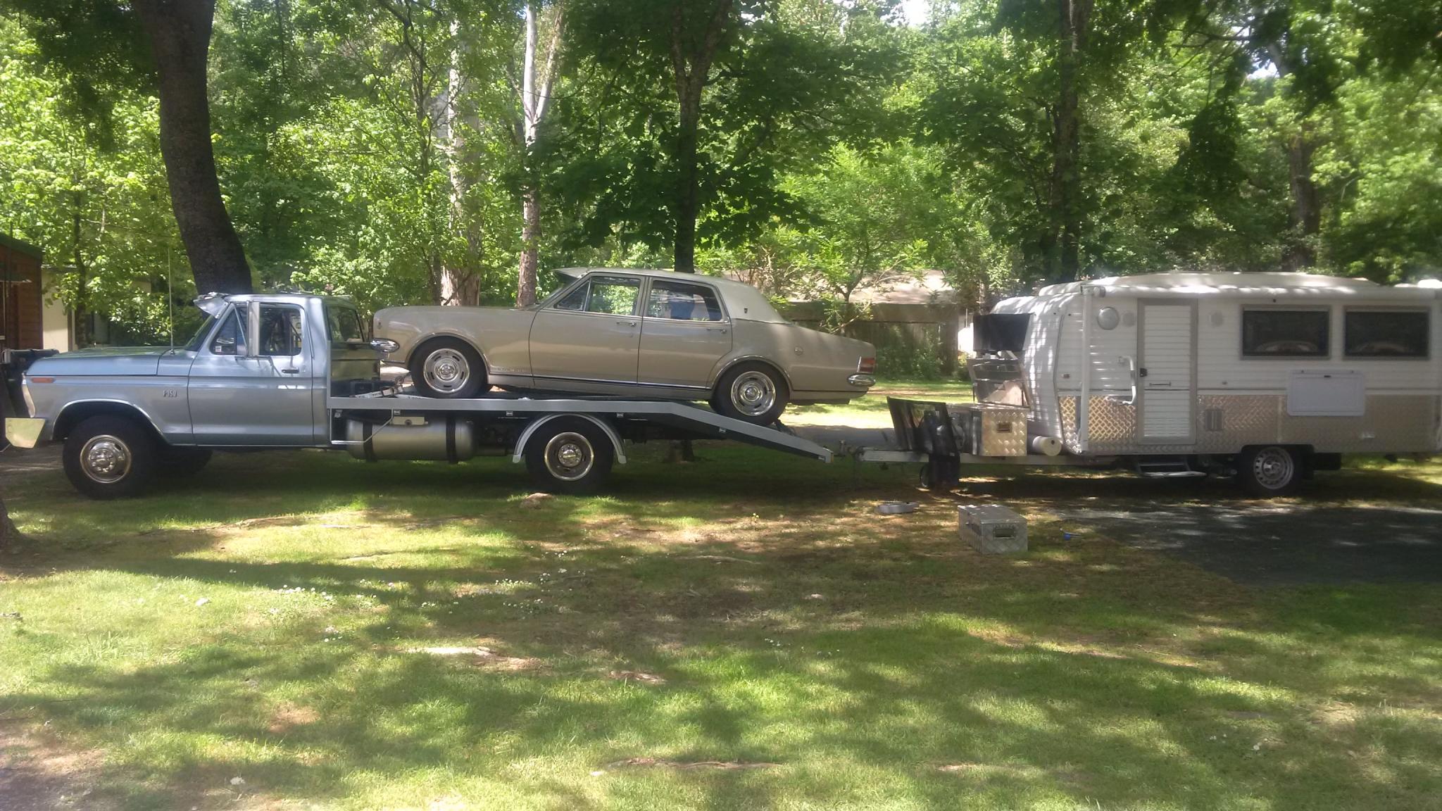 1976 FORD F350 BANANA BACK CAR TRANSPORTER 