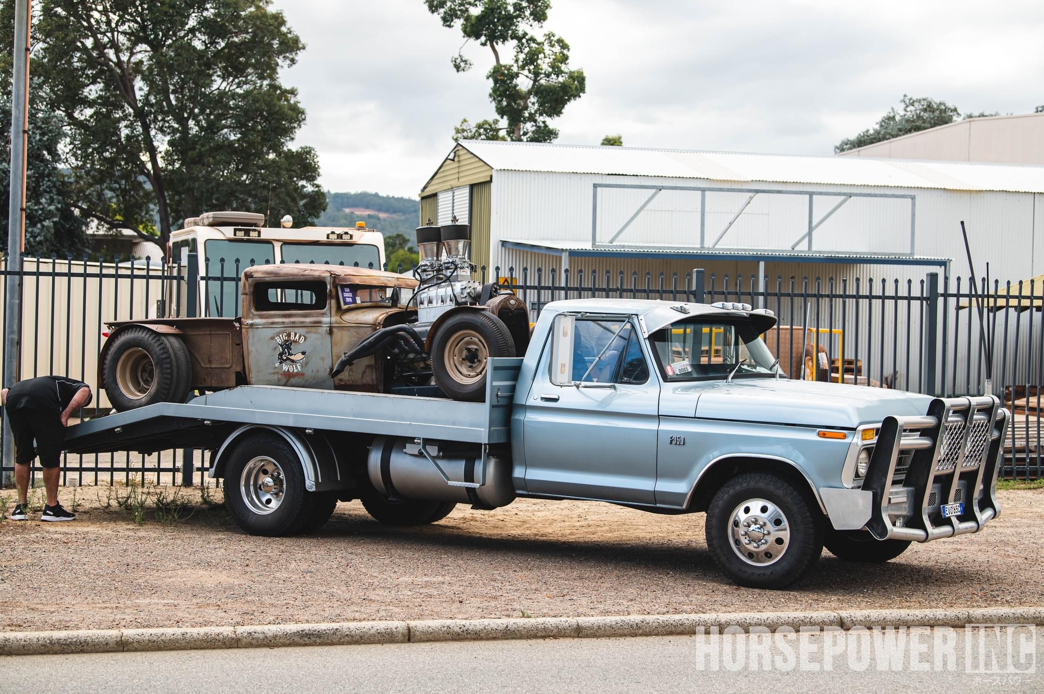 1976 FORD F350 BANANA BACK CAR TRANSPORTER 